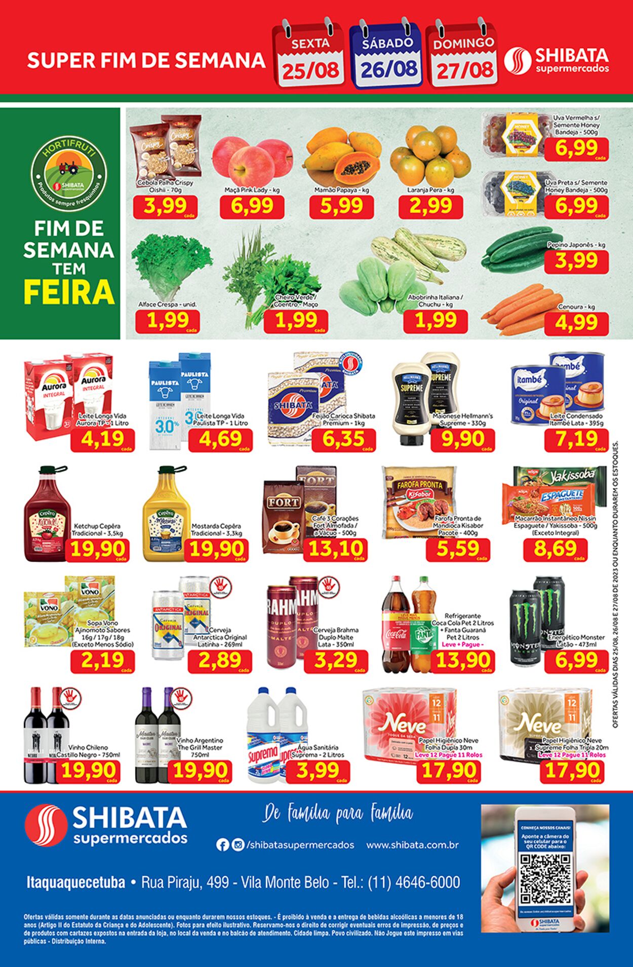 Folheto Shibata Supermercados 25.08.2023 - 27.08.2023