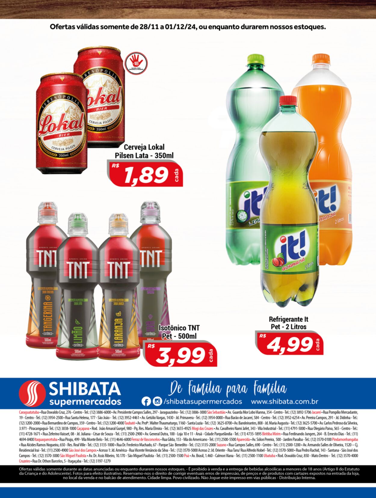 Folheto Shibata Supermercados 28.11.2024 - 01.12.2024