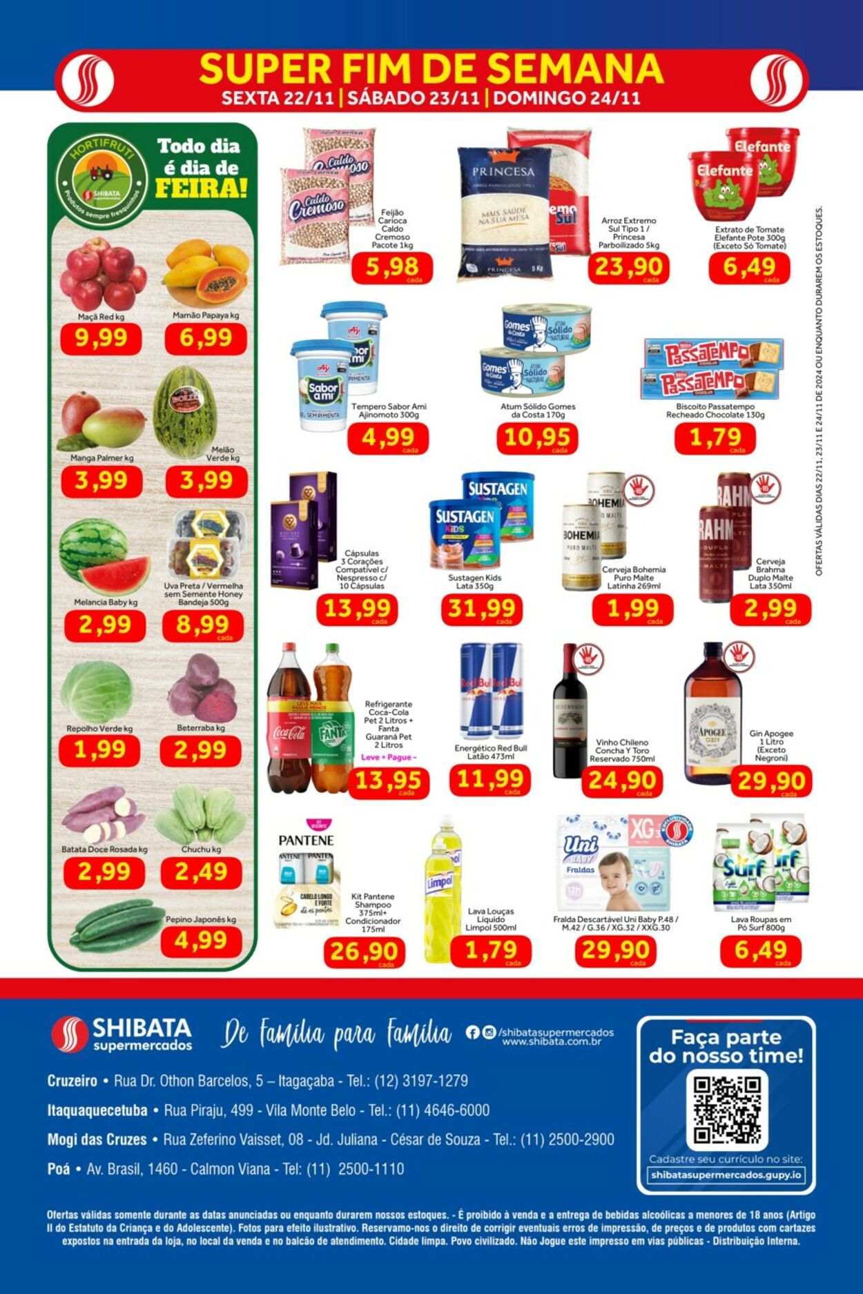 Folheto Shibata Supermercados 22.11.2024 - 24.11.2024