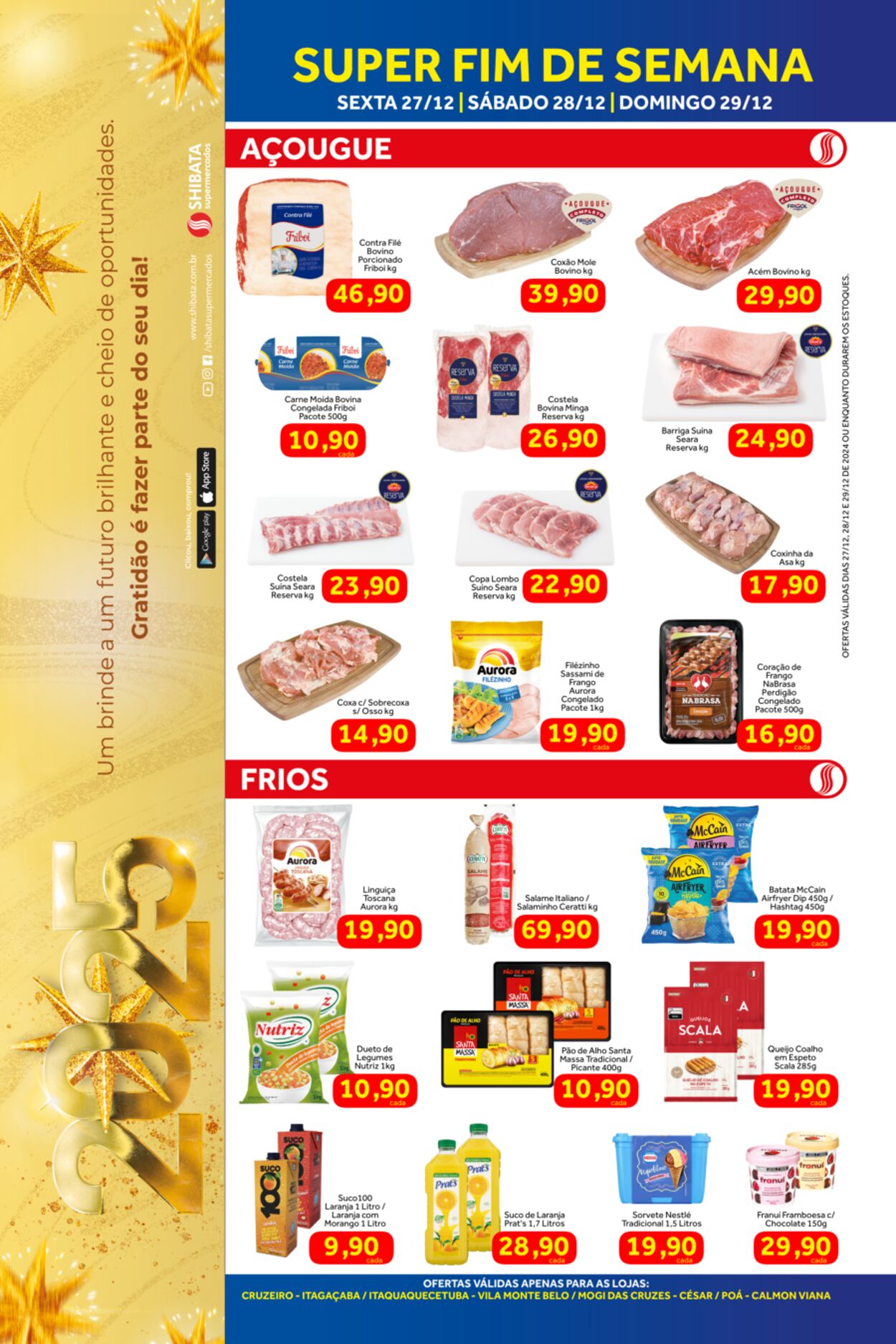 Folheto Shibata Supermercados 27.12.2024 - 29.12.2024