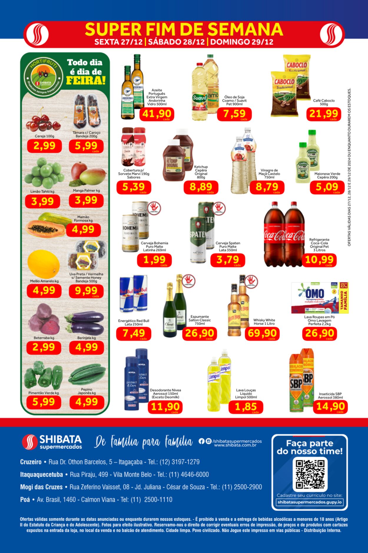 Folheto Shibata Supermercados 27.12.2024 - 29.12.2024