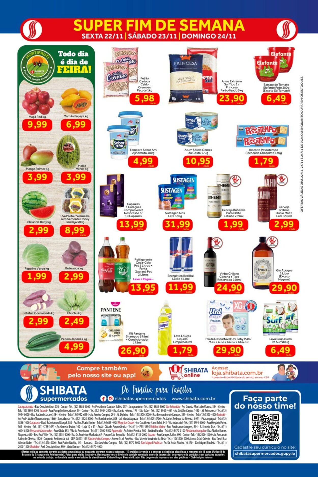 Folheto Shibata Supermercados 22.11.2024 - 24.11.2024