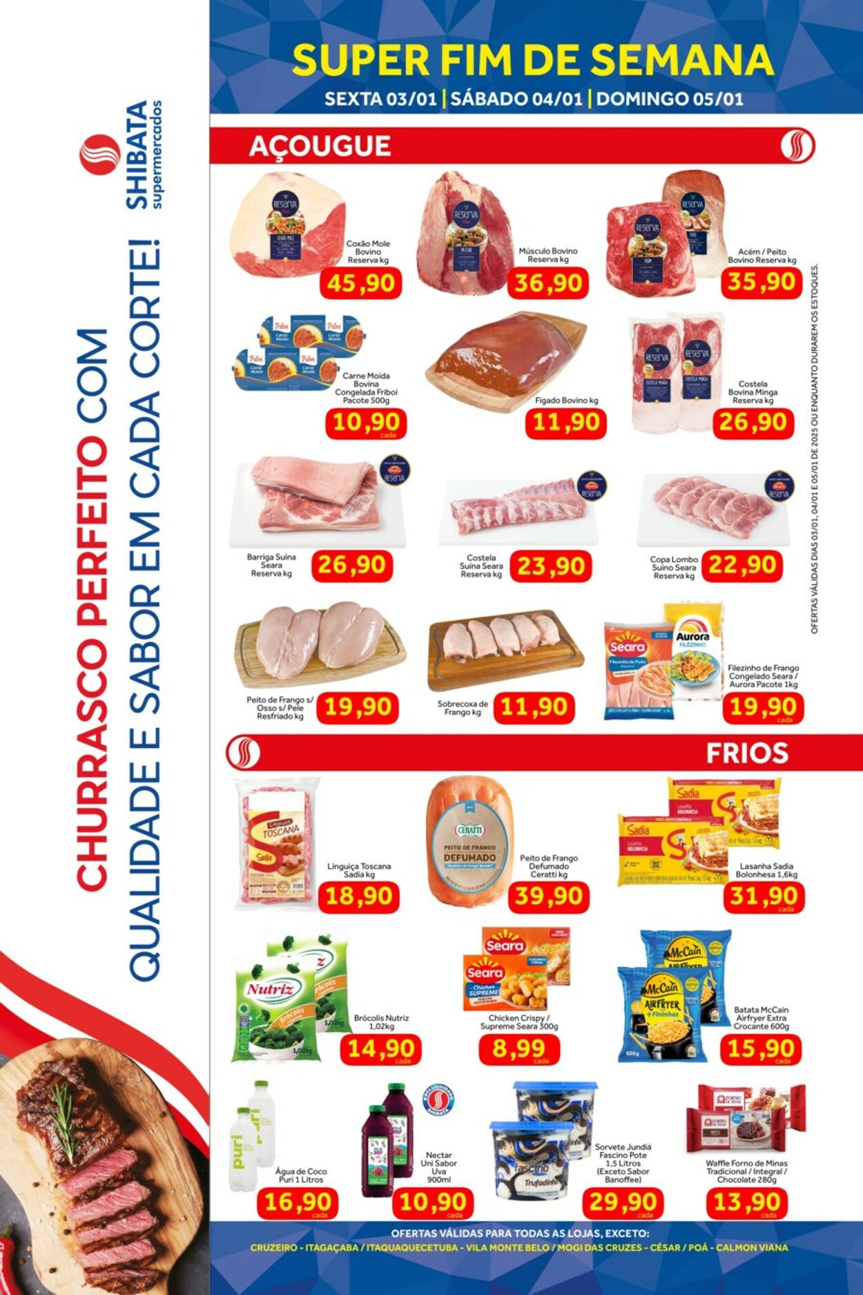 Folheto Shibata Supermercados 03.01.2025 - 05.01.2025