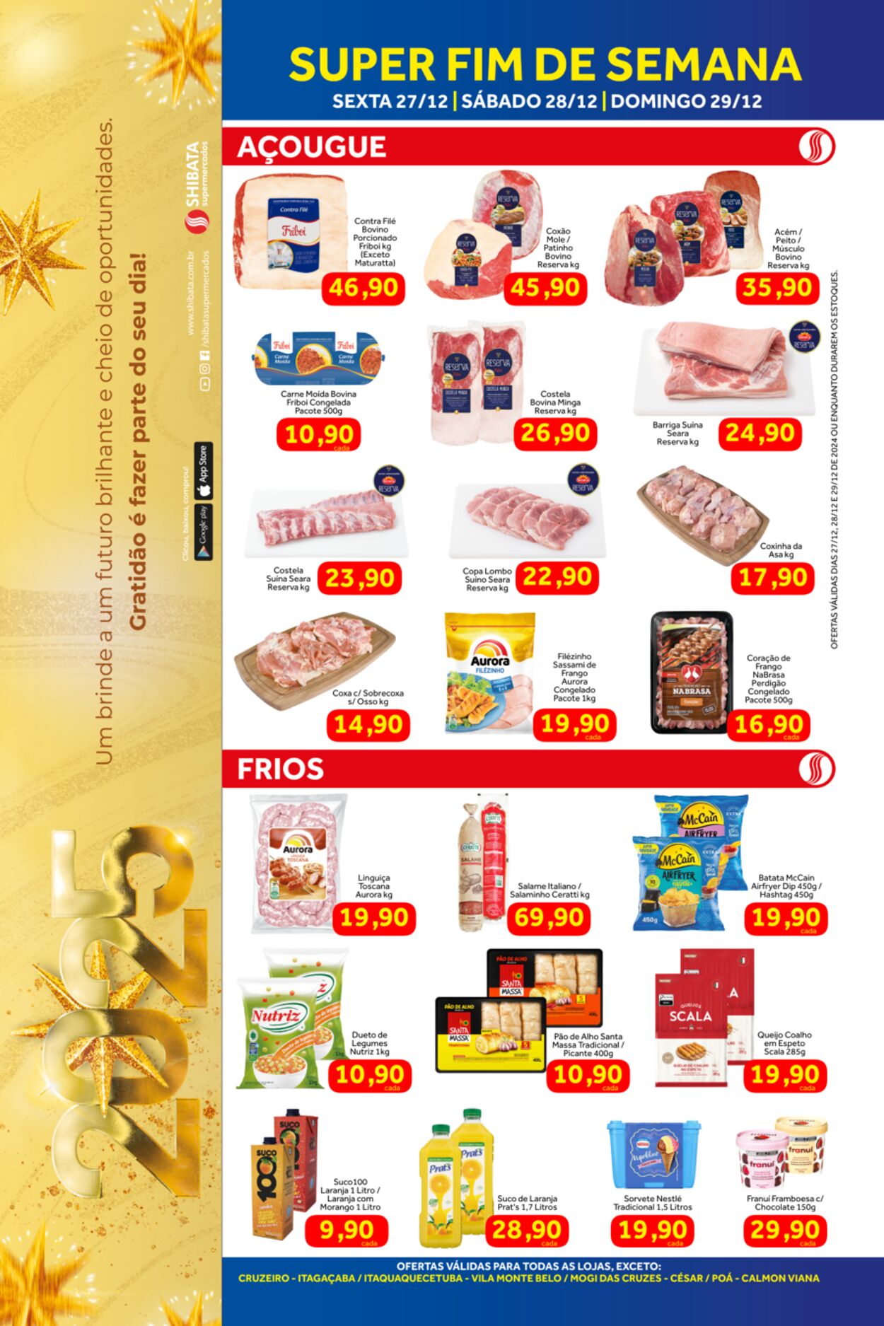 Folheto Shibata Supermercados 27.12.2024 - 29.12.2024