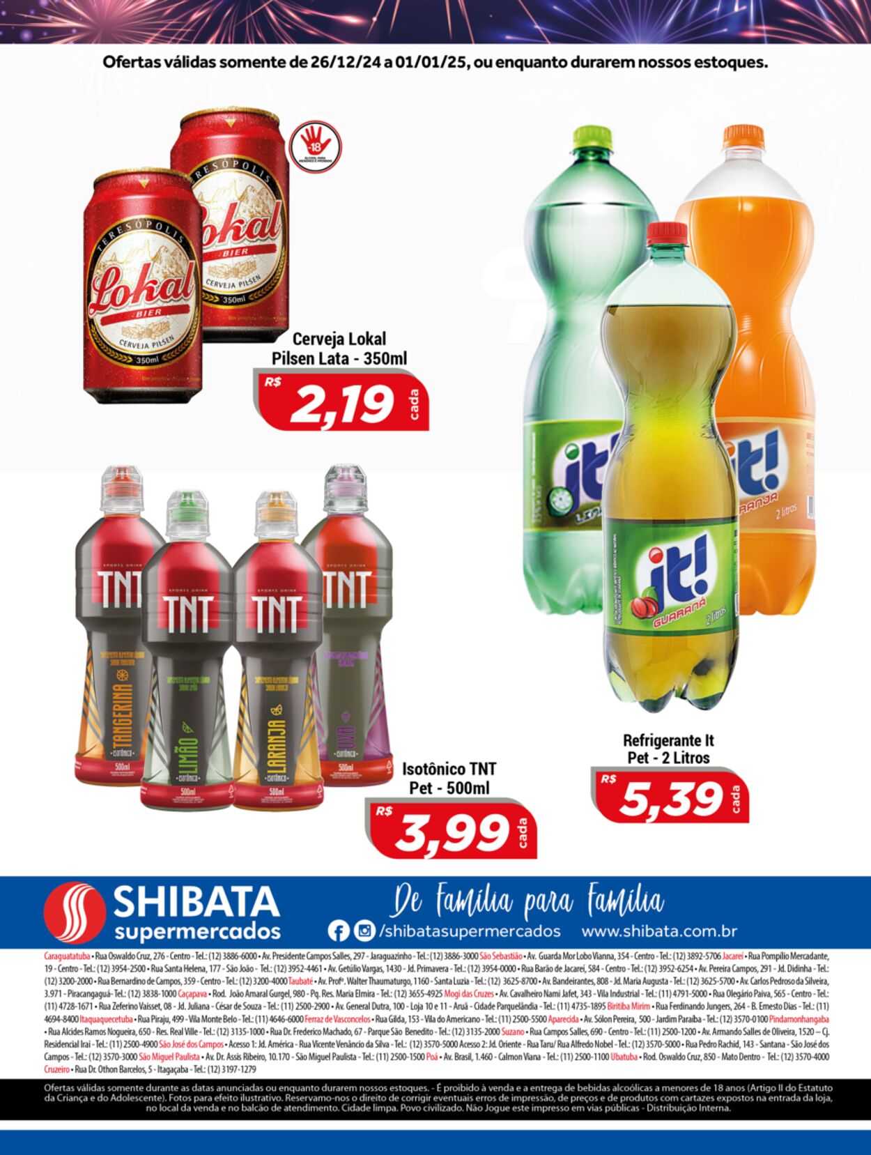 Folheto Shibata Supermercados 26.12.2024 - 01.01.2025