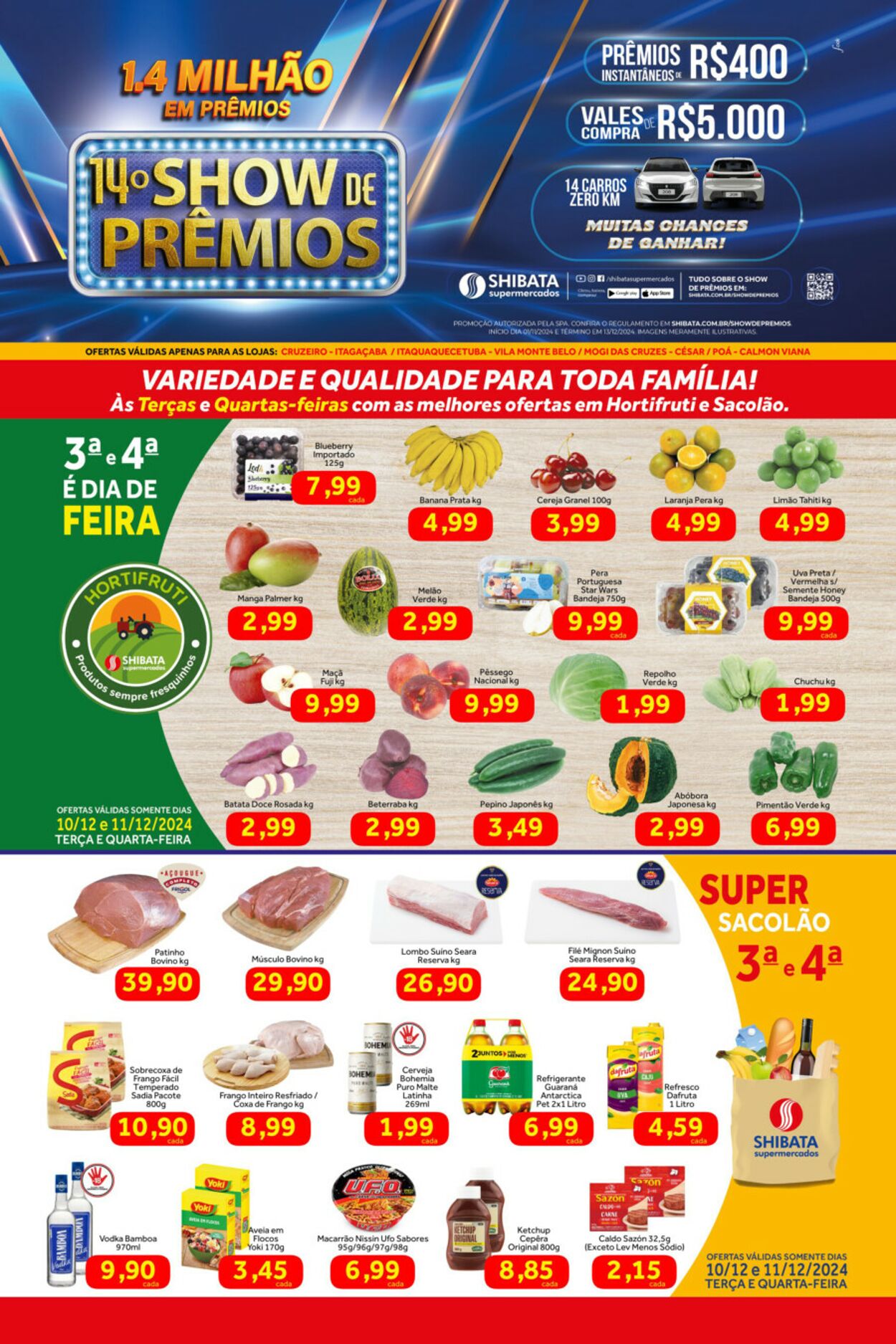 Folheto Shibata Supermercados 10.12.2024 - 16.12.2024