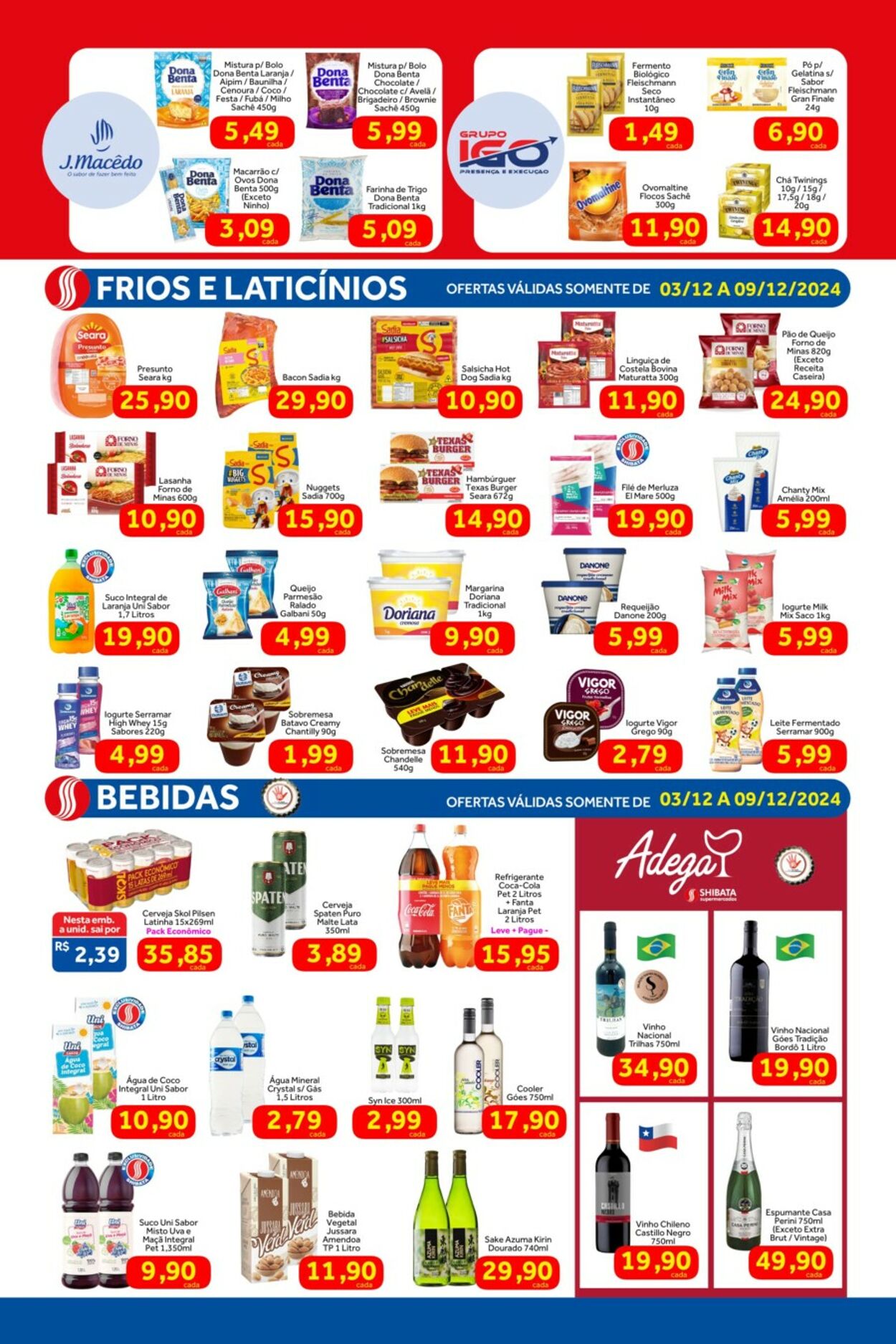 Folheto Shibata Supermercados 03.12.2024 - 09.12.2024