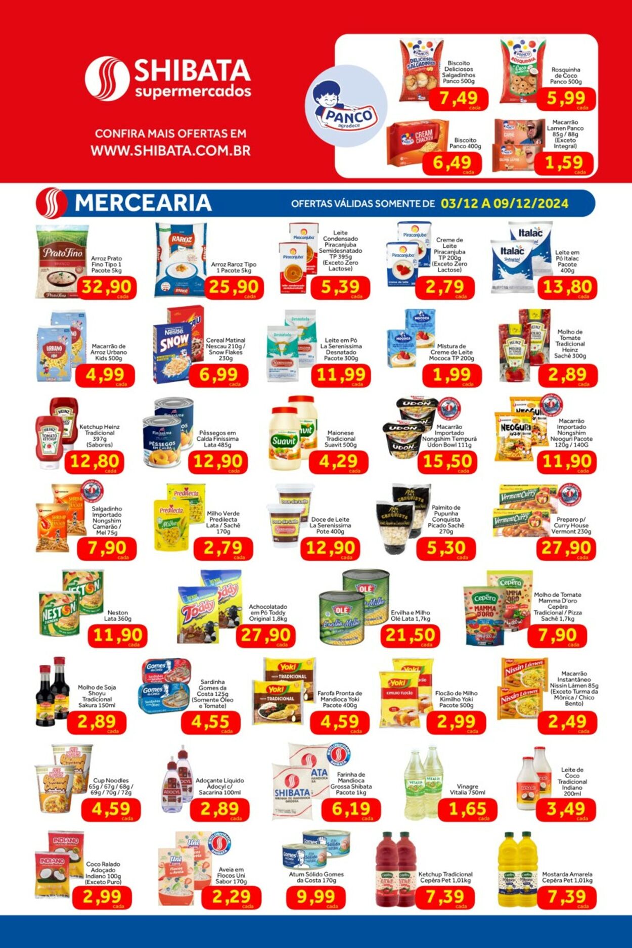 Folheto Shibata Supermercados 03.12.2024 - 09.12.2024