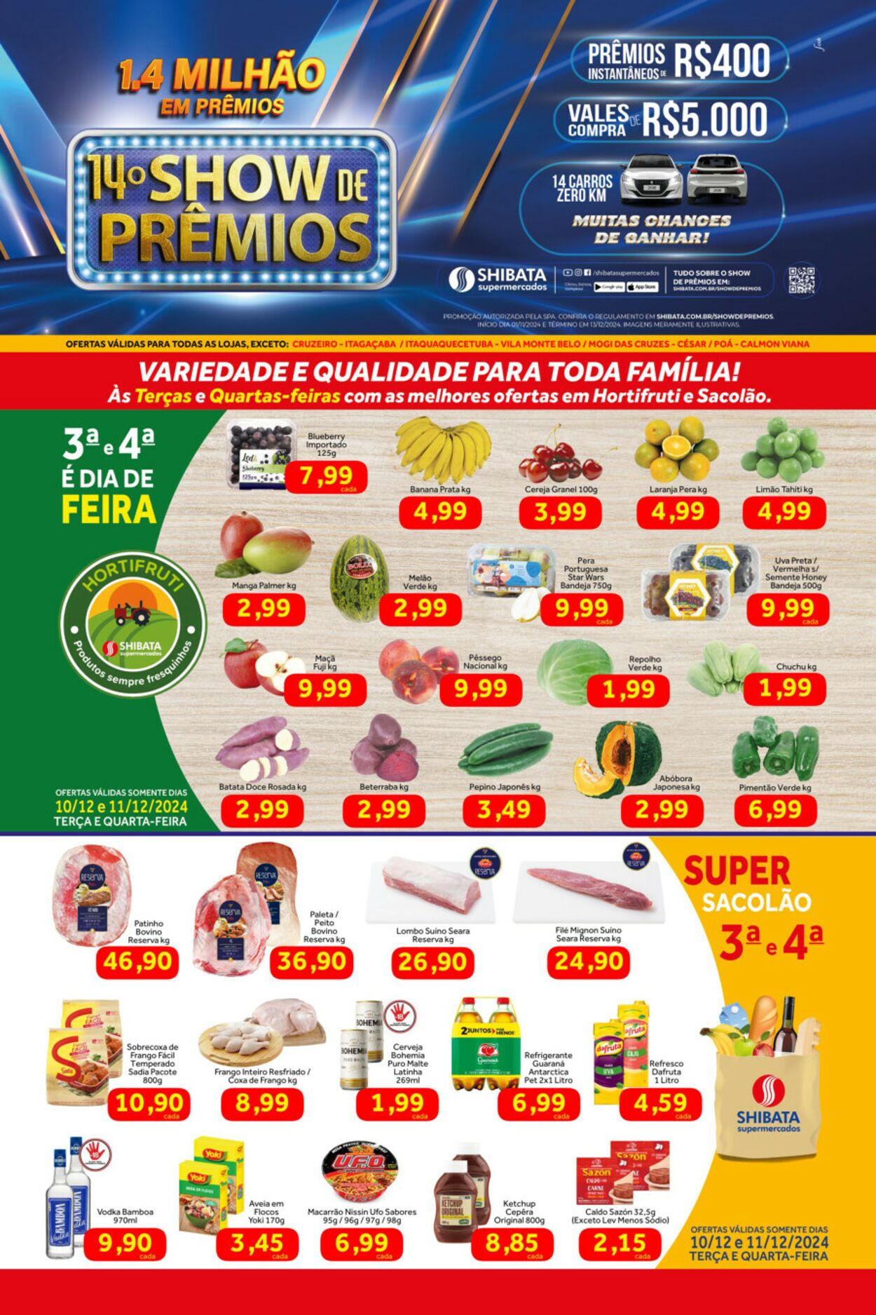 Folheto Shibata Supermercados 10.12.2024 - 16.12.2024