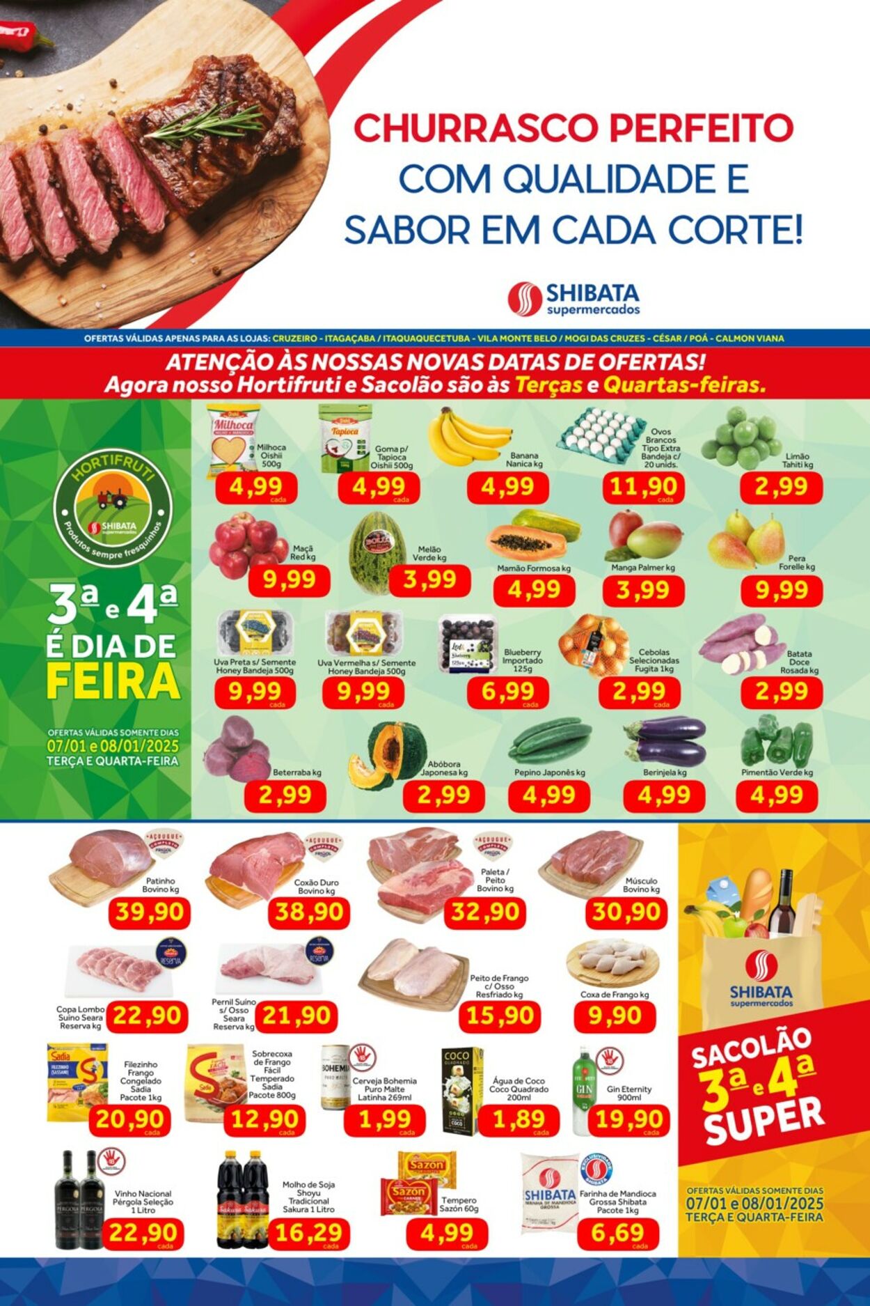 Folheto Shibata Supermercados 07.01.2025 - 13.01.2025