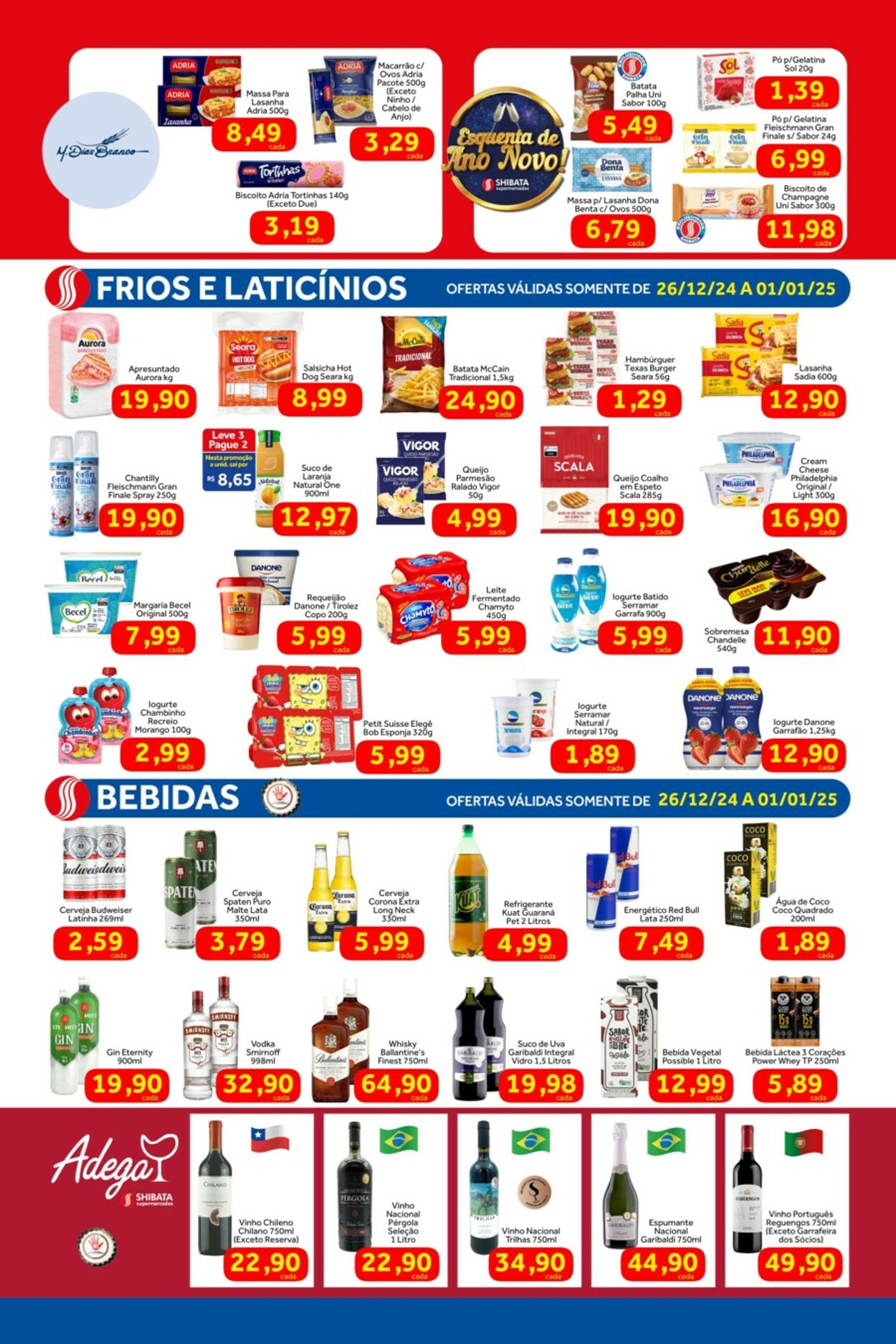 Folheto Shibata Supermercados 26.12.2024 - 01.01.2025