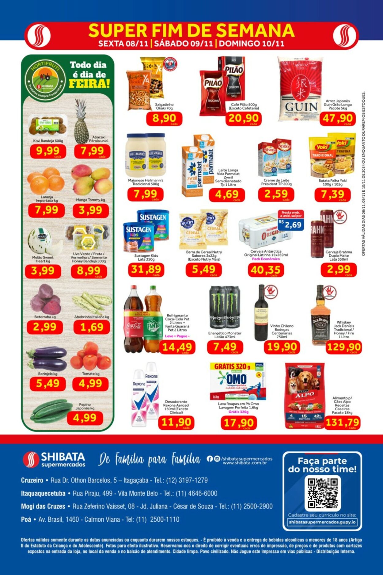 Folheto Shibata Supermercados 08.11.2024 - 10.11.2024