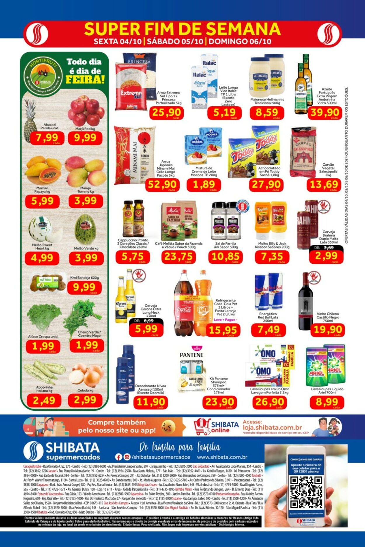 Folheto Shibata Supermercados 04.10.2024 - 06.10.2024