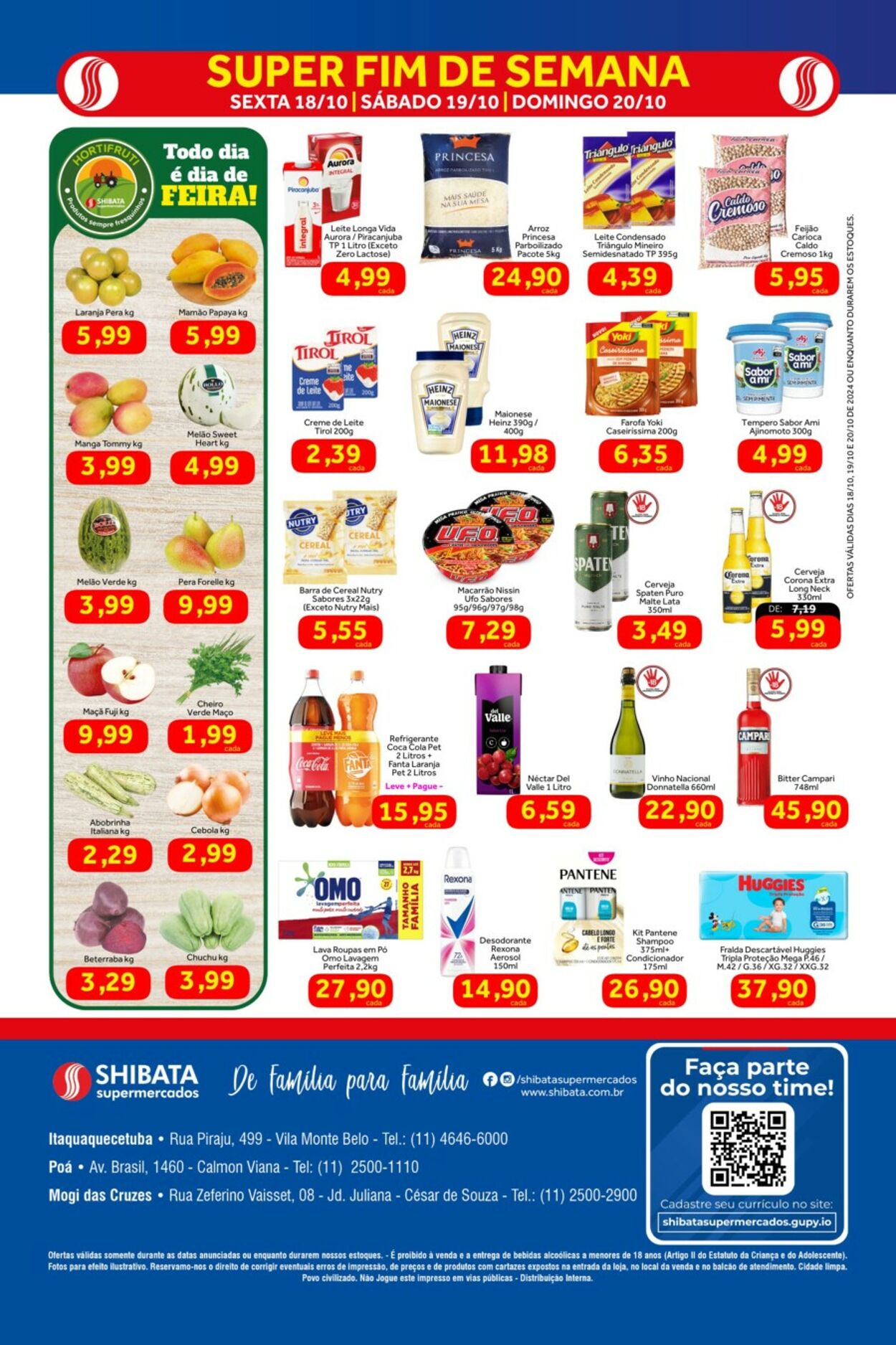 Folheto Shibata Supermercados 18.10.2024 - 20.10.2024