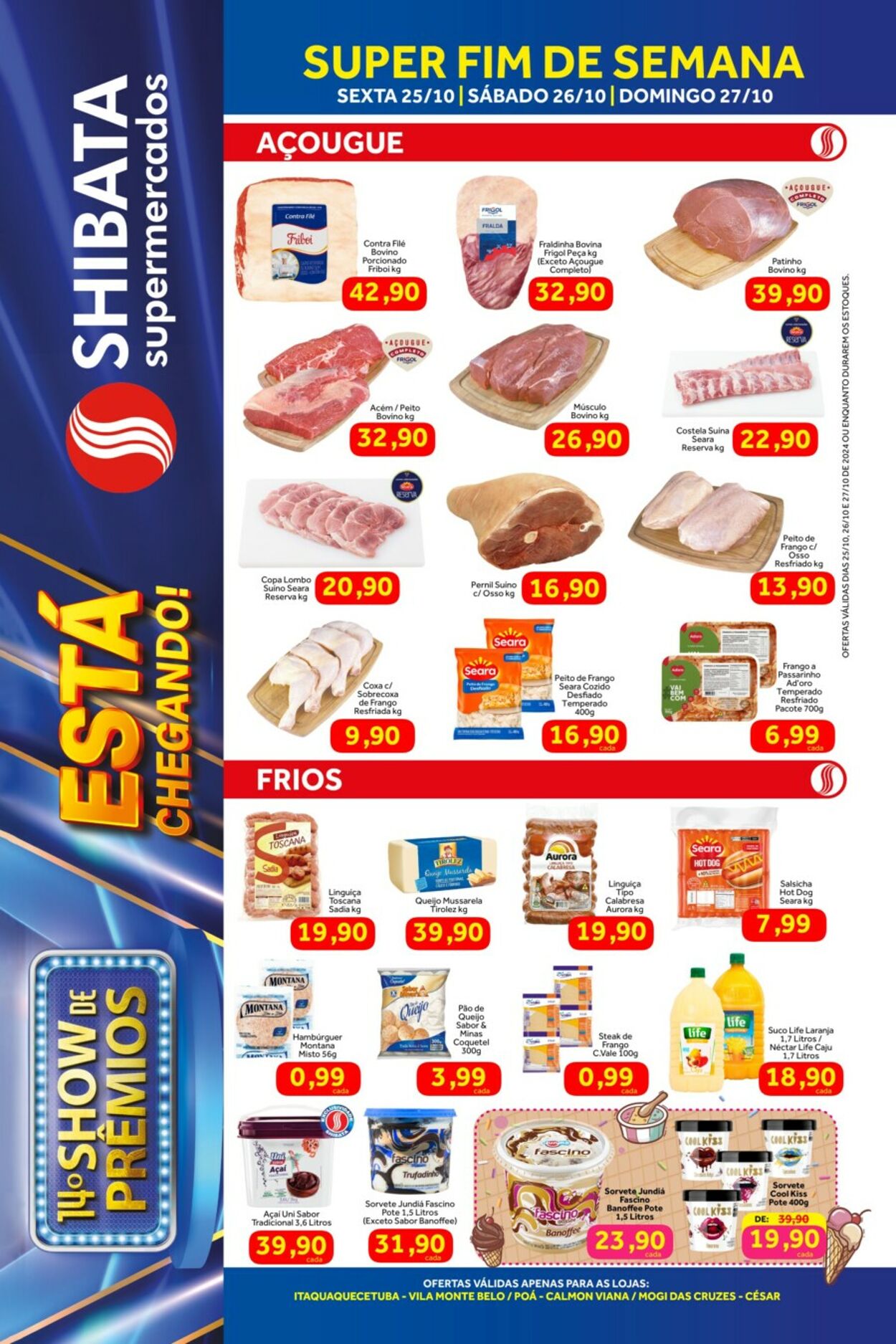 Folheto Shibata Supermercados 25.10.2024 - 27.10.2024