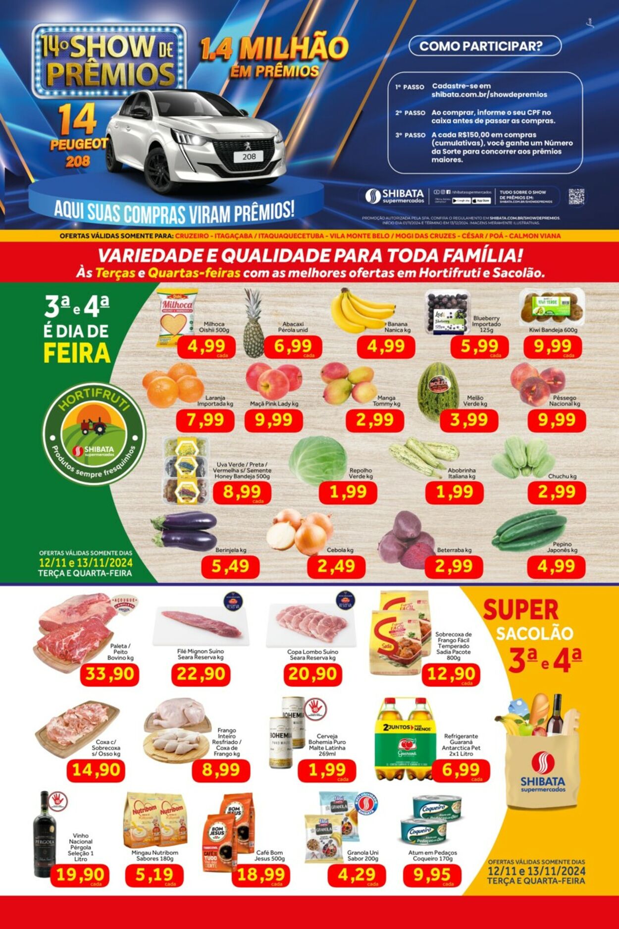 Shibata Supermercados Folhetos promocionais