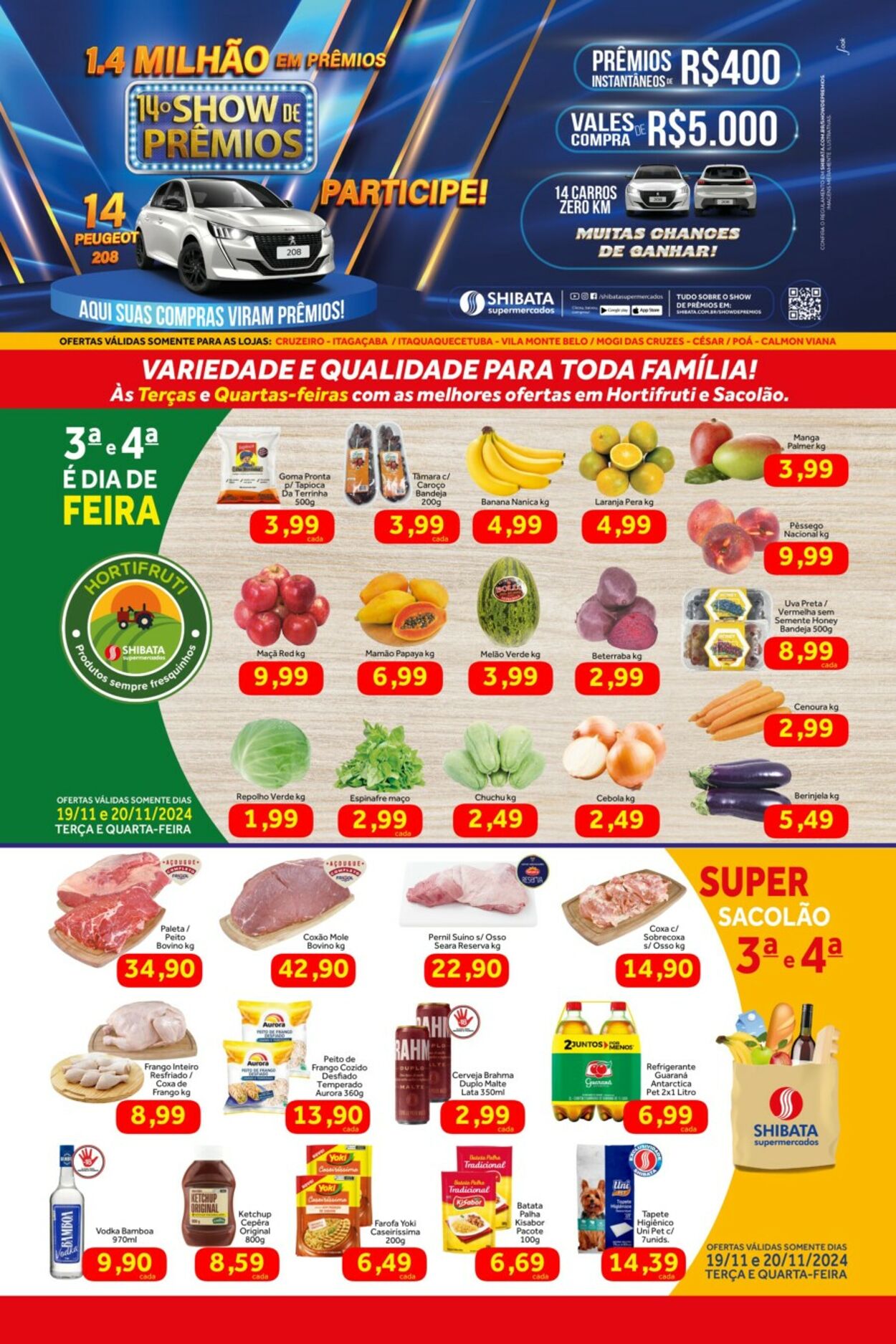 Shibata Supermercados Folhetos promocionais