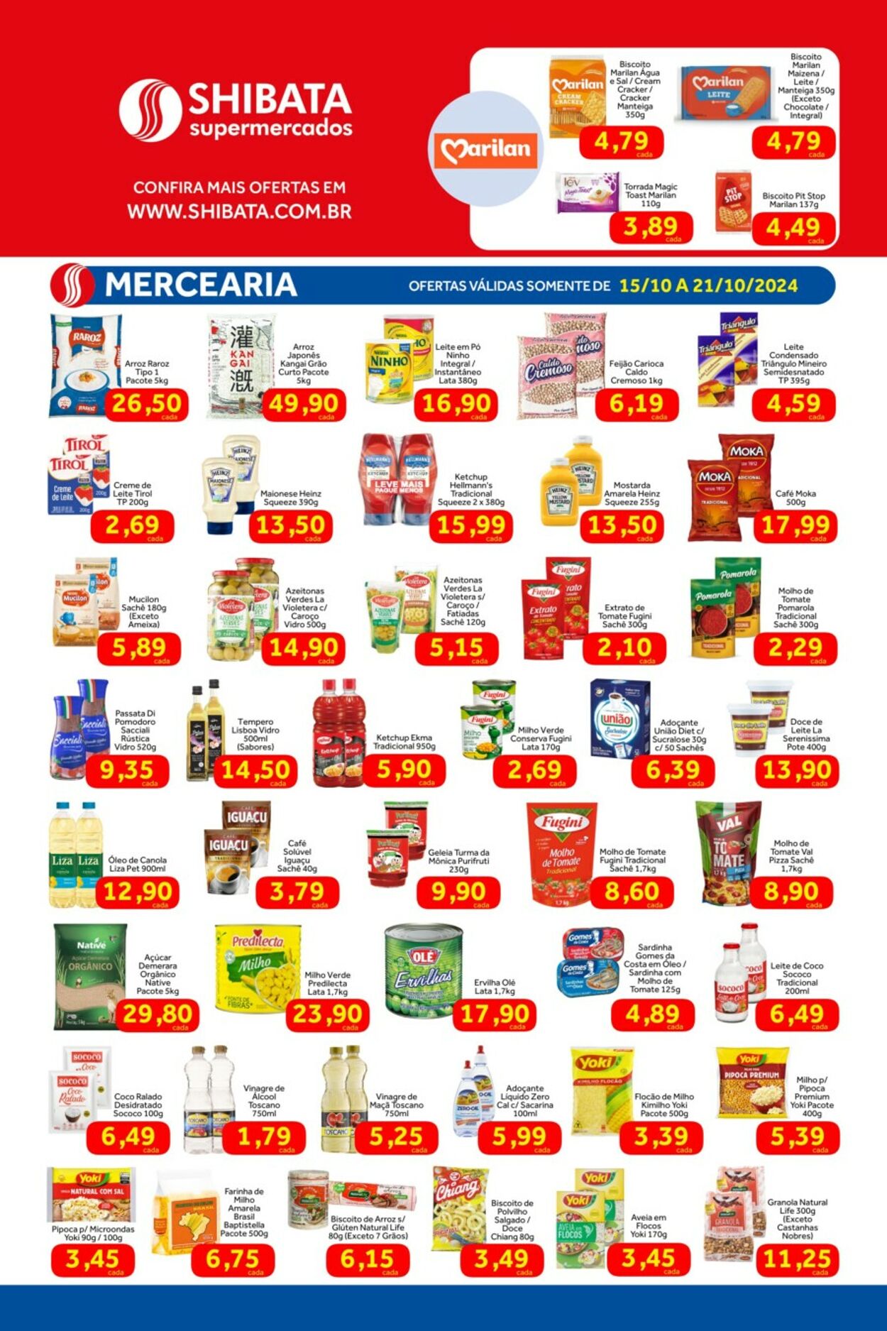 Folheto Shibata Supermercados 15.10.2024 - 21.10.2024