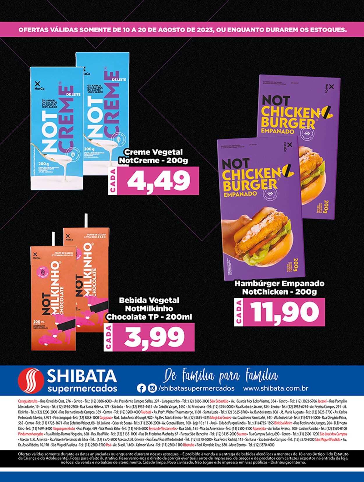 Folheto Shibata Supermercados 10.08.2023 - 20.08.2023