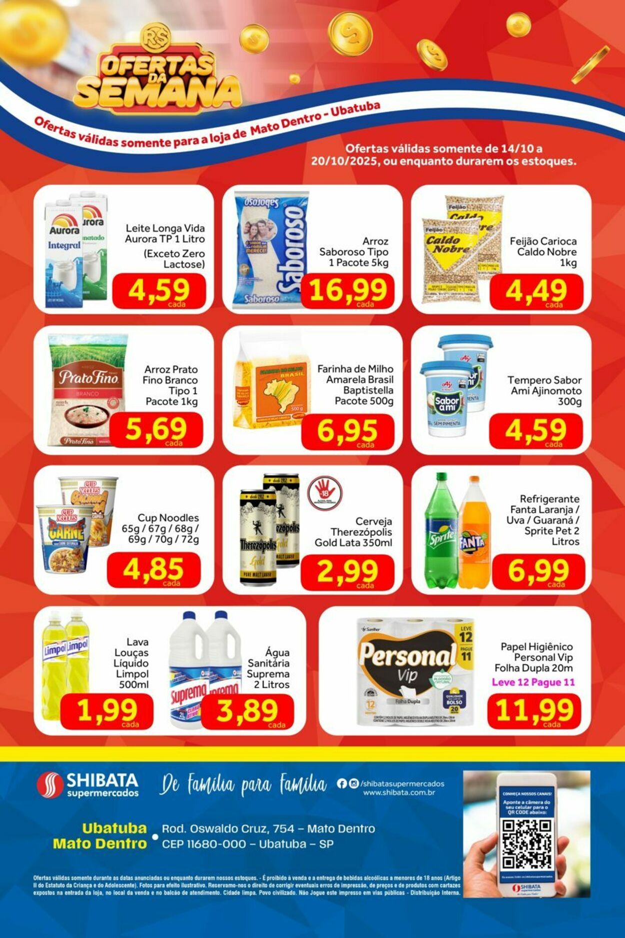 Folheto Shibata Supermercados 14.10.2025 - 20.10.2025