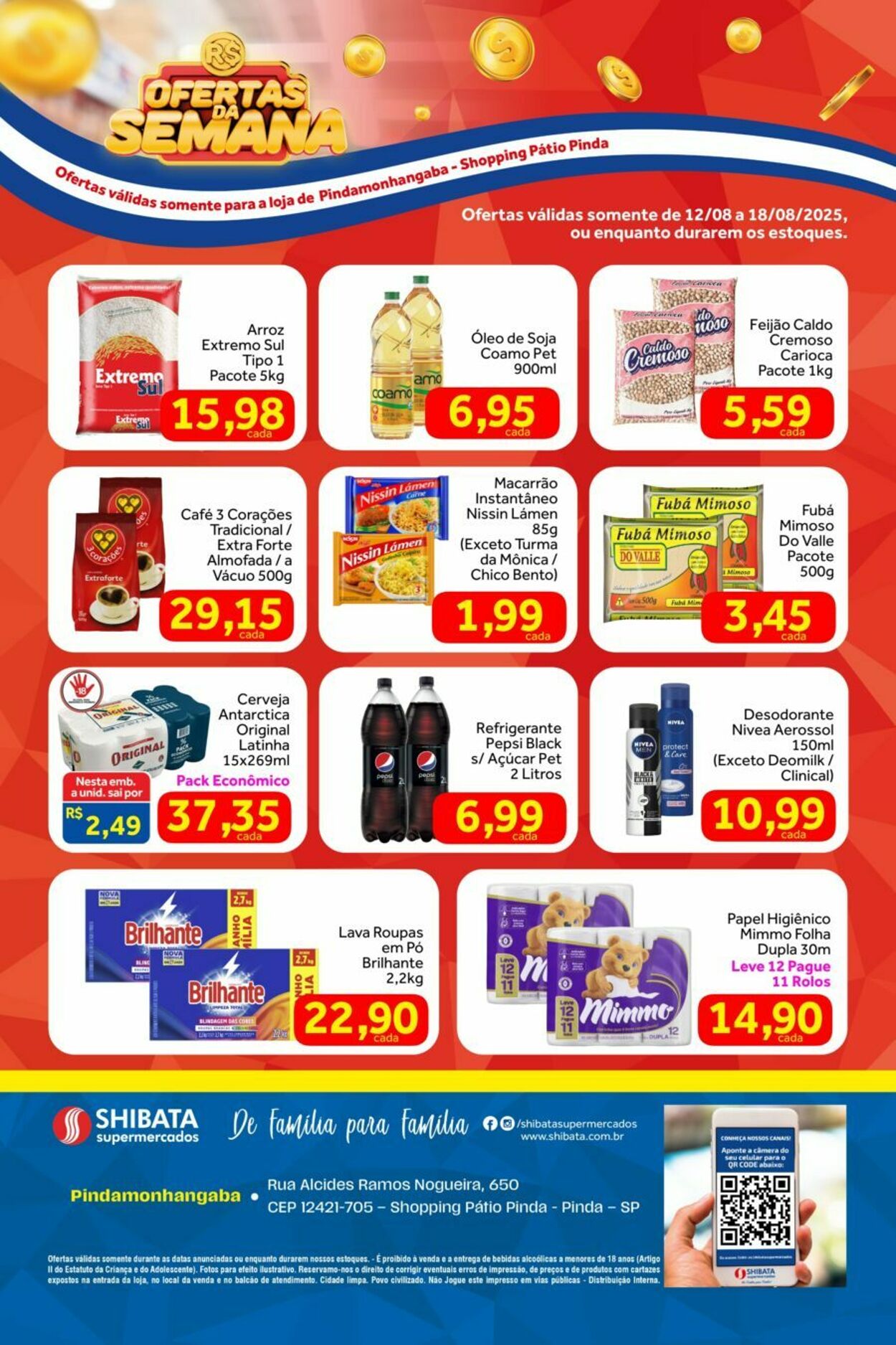 Folheto Shibata Supermercados 12.08.2025 - 18.08.2025