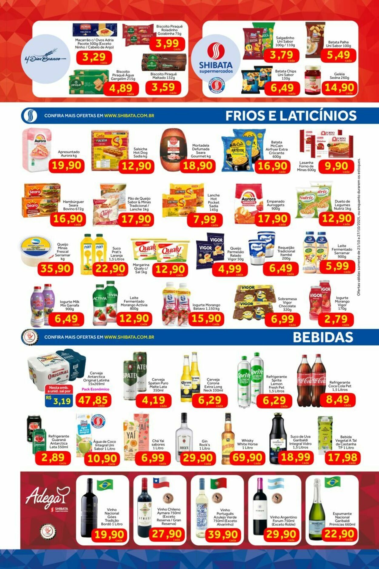 Folheto Shibata Supermercados 21.10.2025 - 27.10.2025