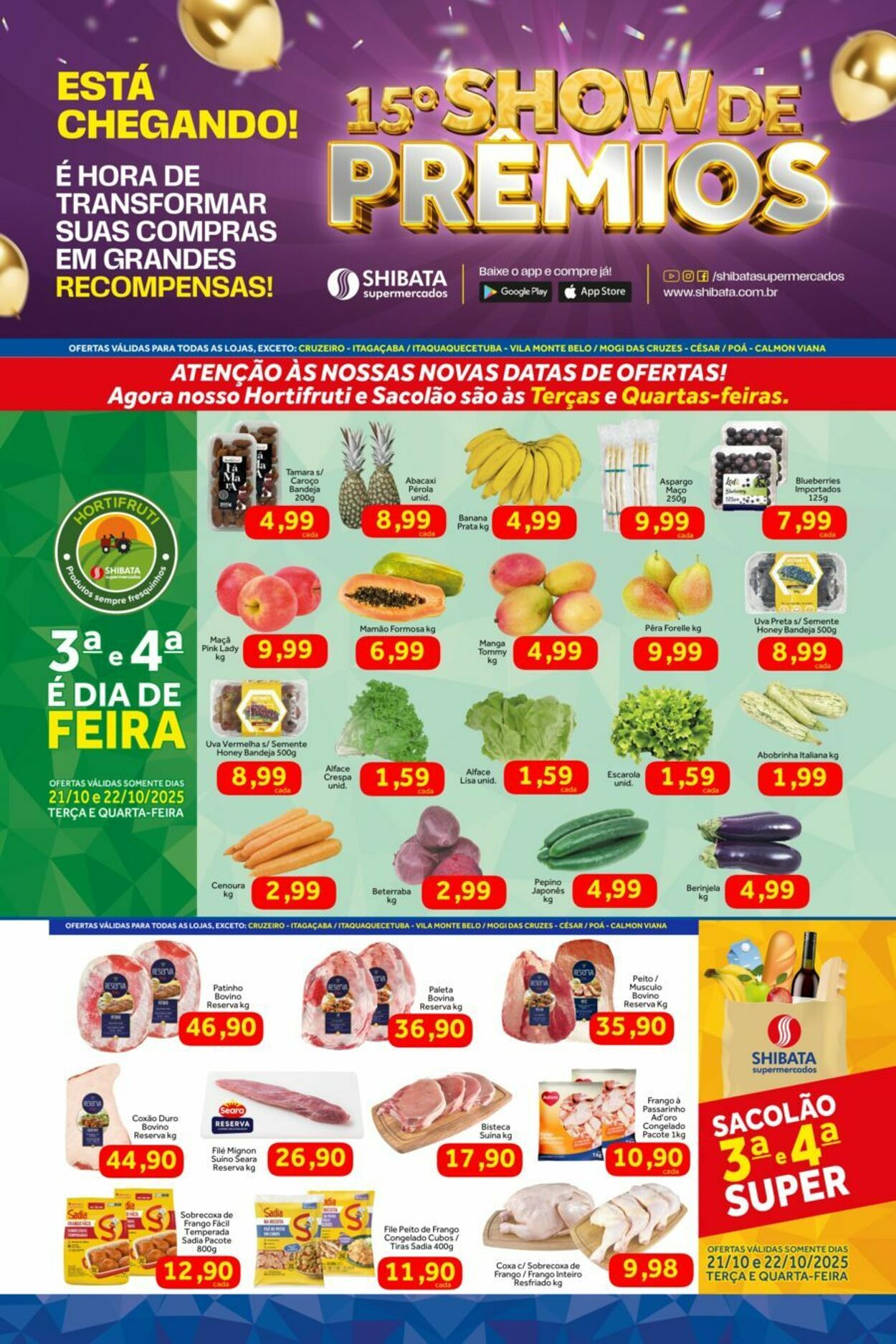 Folheto Shibata Supermercados 21.10.2025 - 27.10.2025