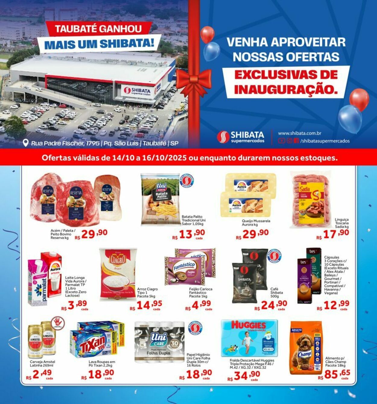 Folheto Shibata Supermercados 14.10.2025 - 16.10.2025