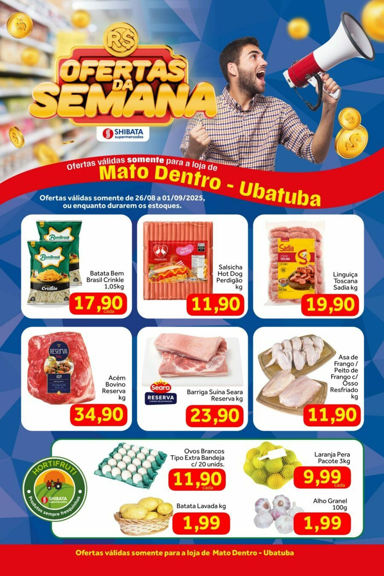 Folheto Shibata Supermercados 26.08.2025 - 01.09.2025