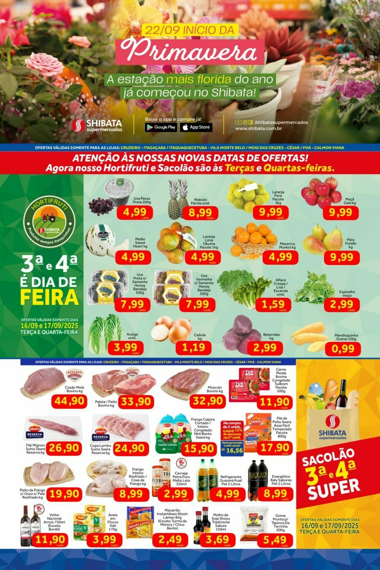 Folheto Shibata Supermercados 16.09.2025 - 22.09.2025