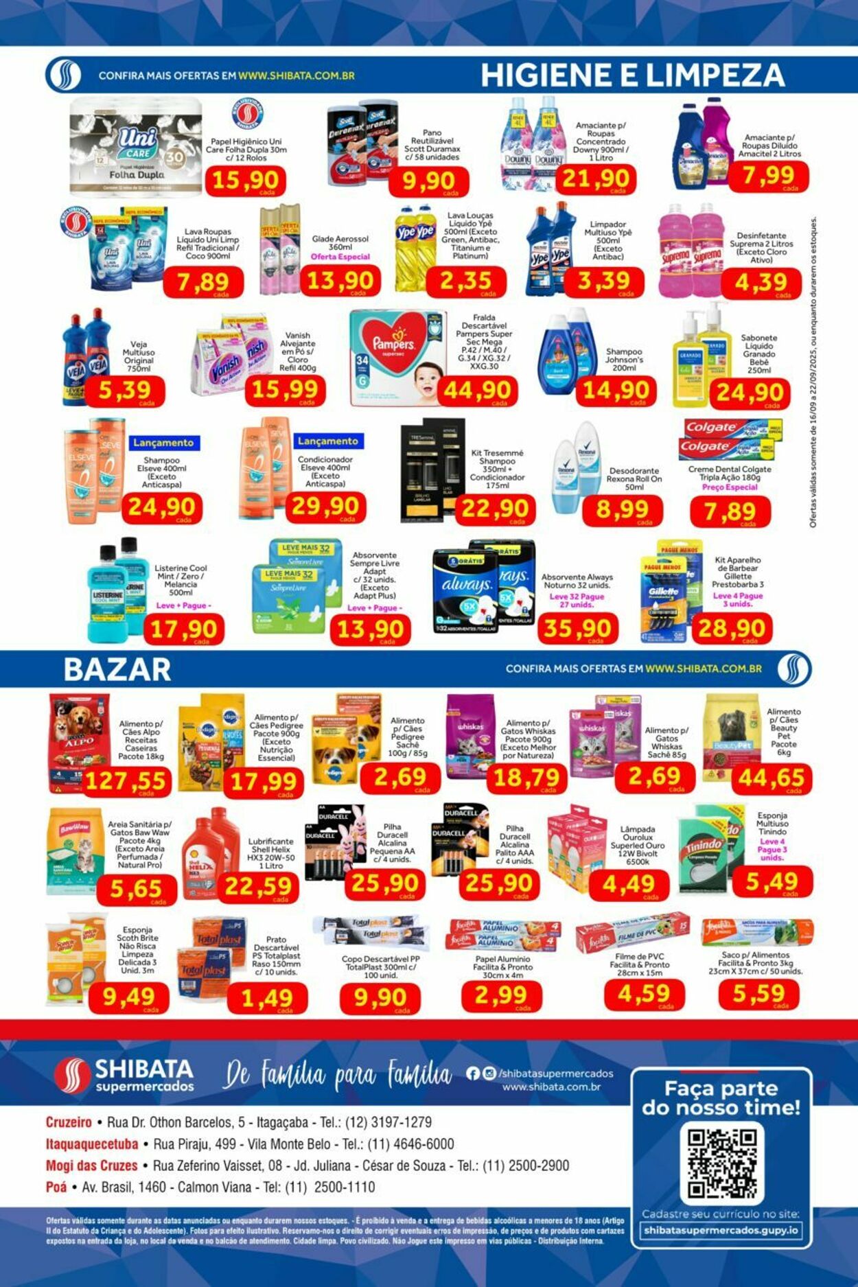 Folheto Shibata Supermercados 16.09.2025 - 22.09.2025