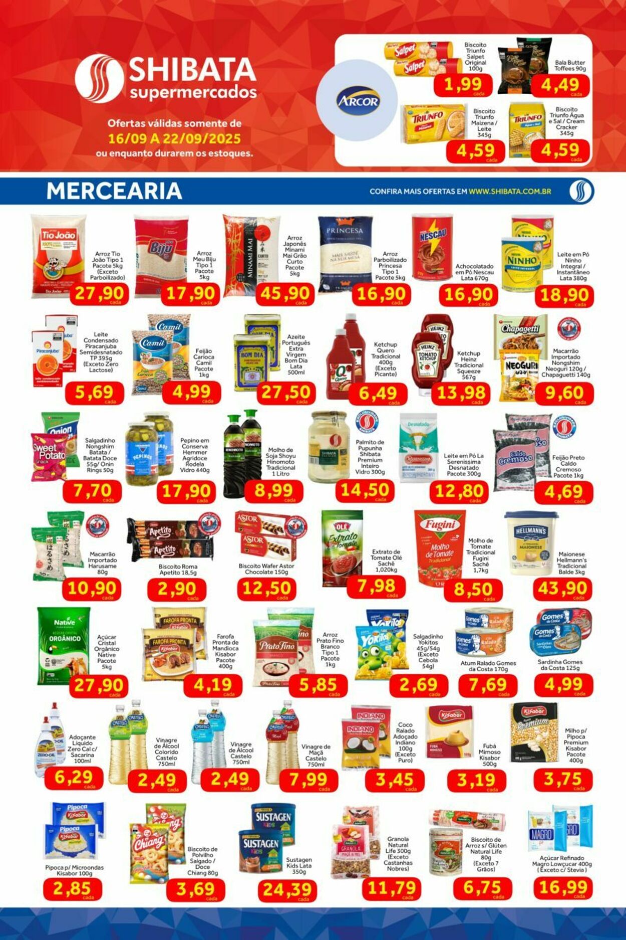 Folheto Shibata Supermercados 16.09.2025 - 22.09.2025