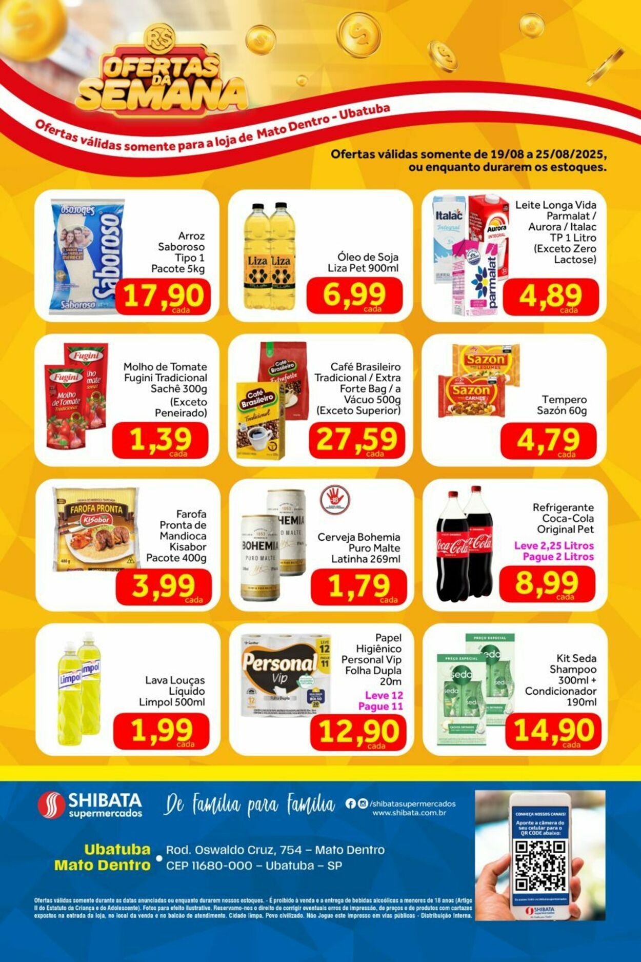 Folheto Shibata Supermercados 19.08.2025 - 25.08.2025