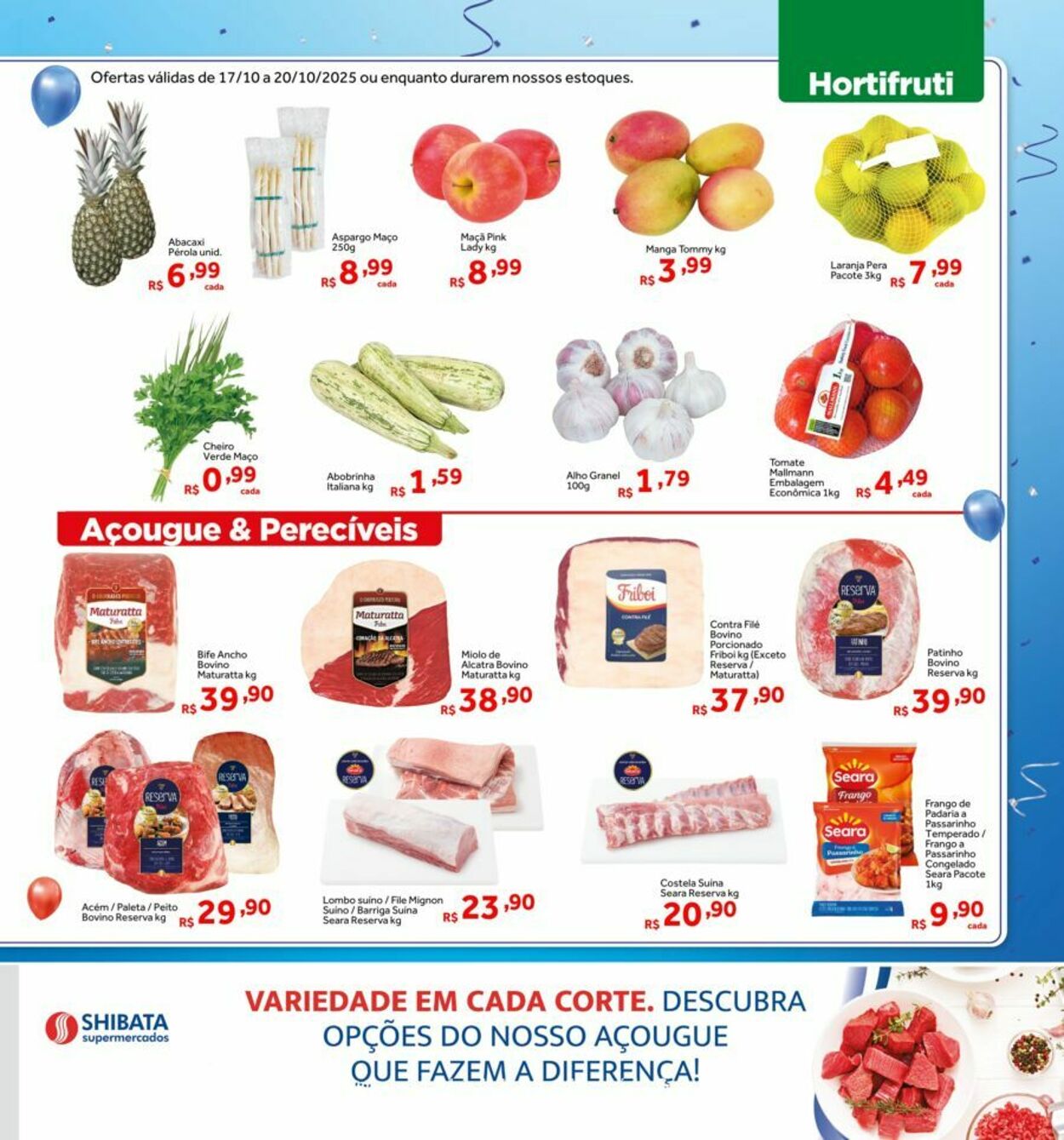 Folheto Shibata Supermercados 17.10.2025 - 20.10.2025
