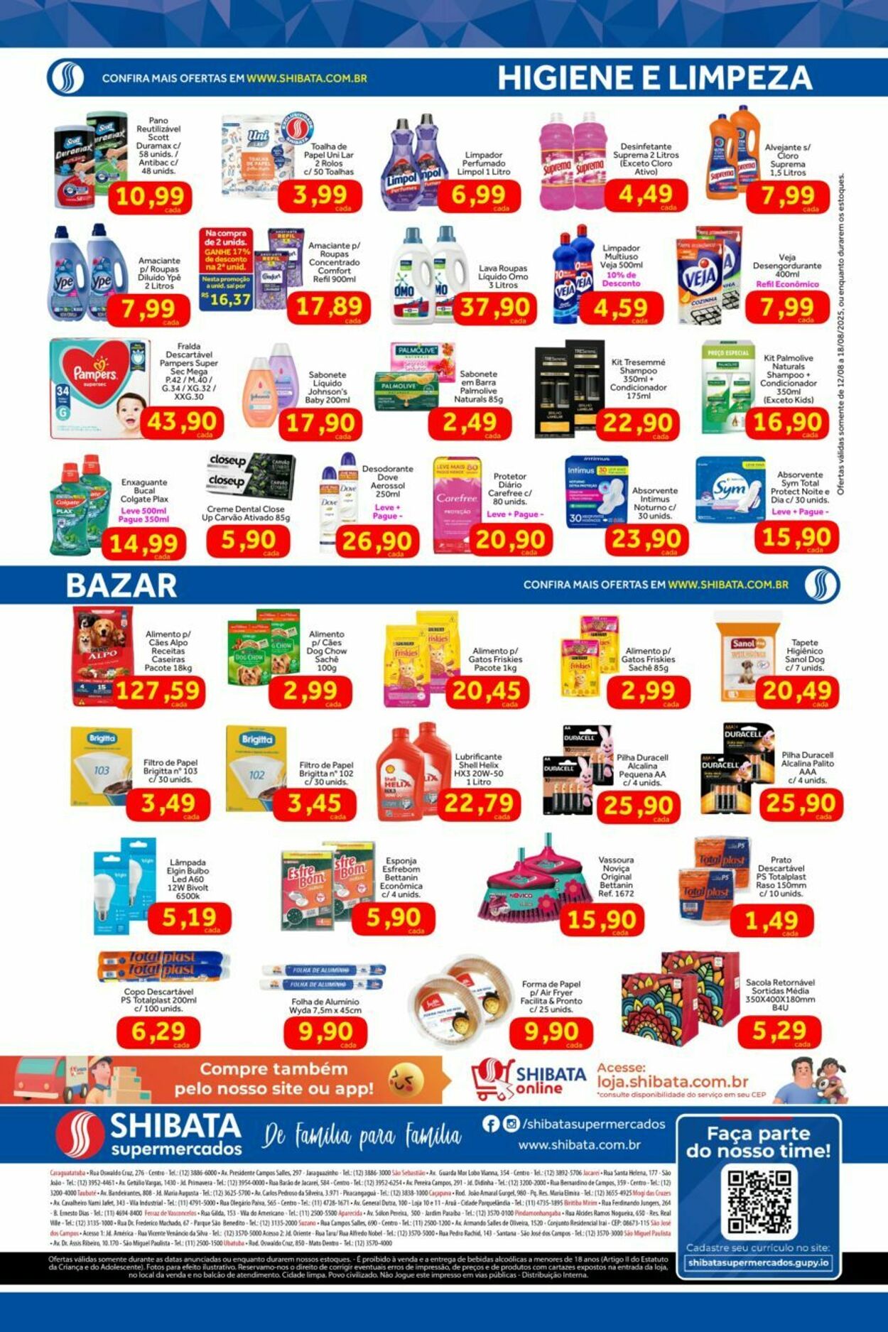 Folheto Shibata Supermercados 12.08.2025 - 18.08.2025