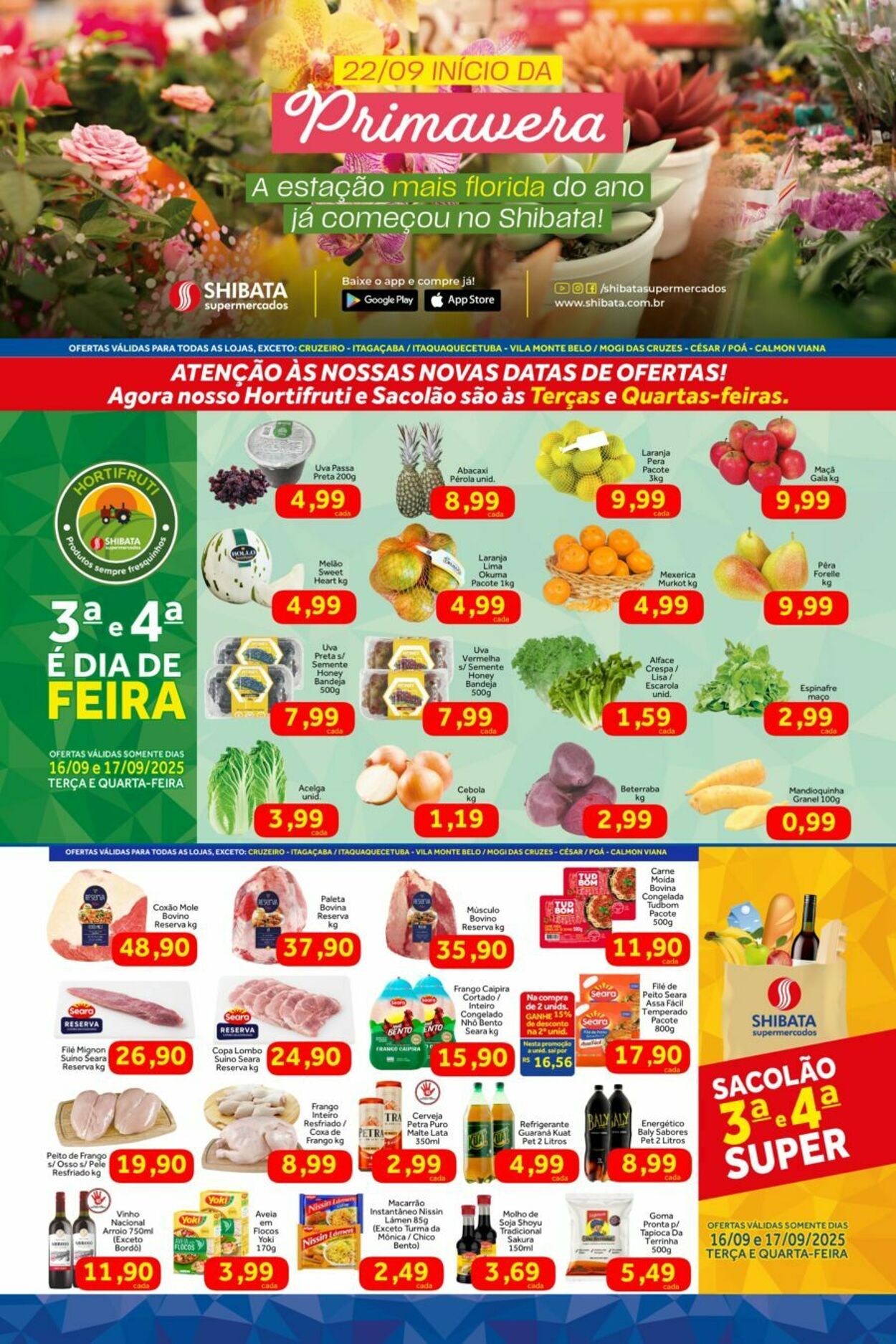 Folheto Shibata Supermercados 16.09.2025 - 22.09.2025