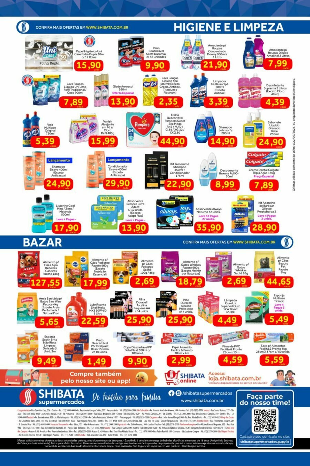 Folheto Shibata Supermercados 16.09.2025 - 22.09.2025