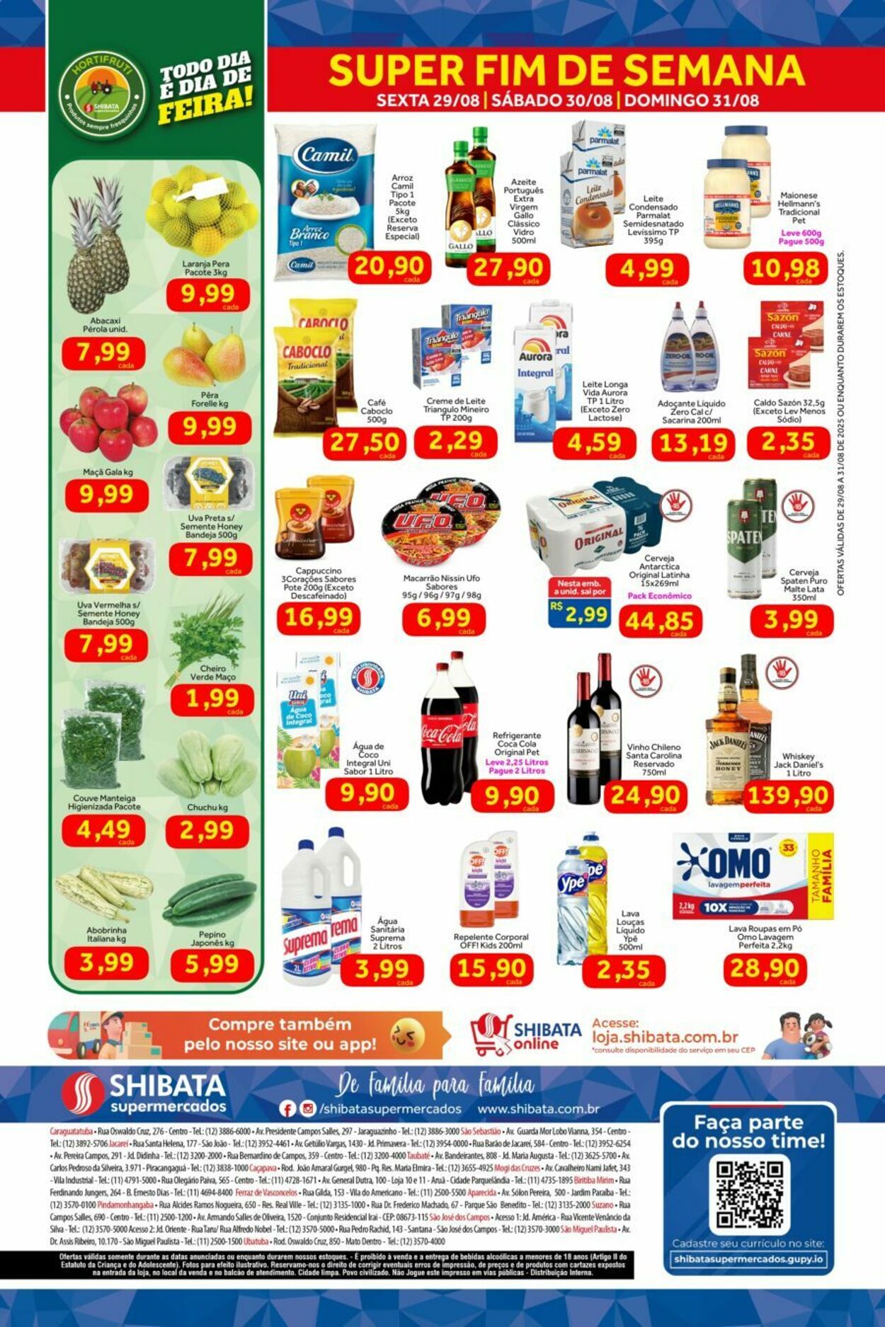 Folheto Shibata Supermercados 29.08.2025 - 31.08.2025