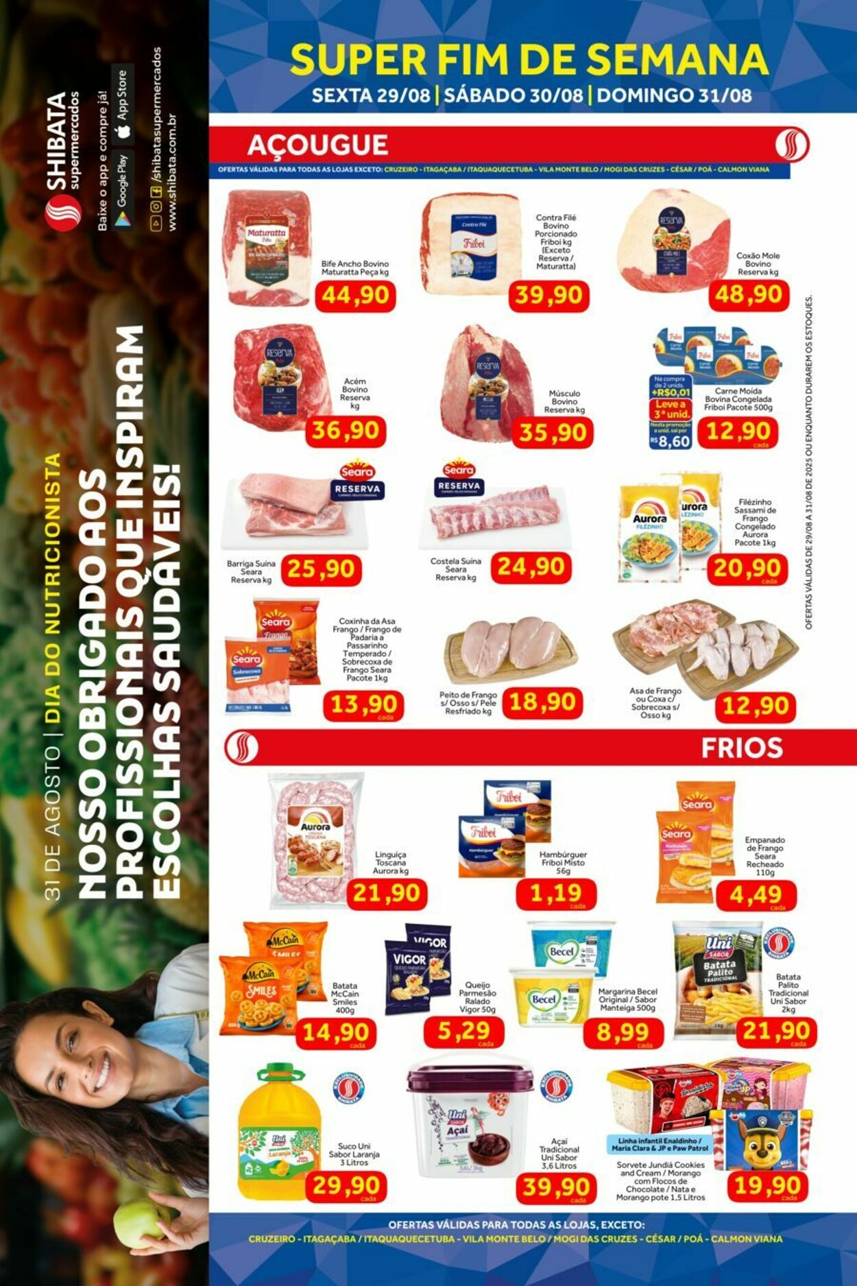 Folheto Shibata Supermercados 29.08.2025 - 31.08.2025
