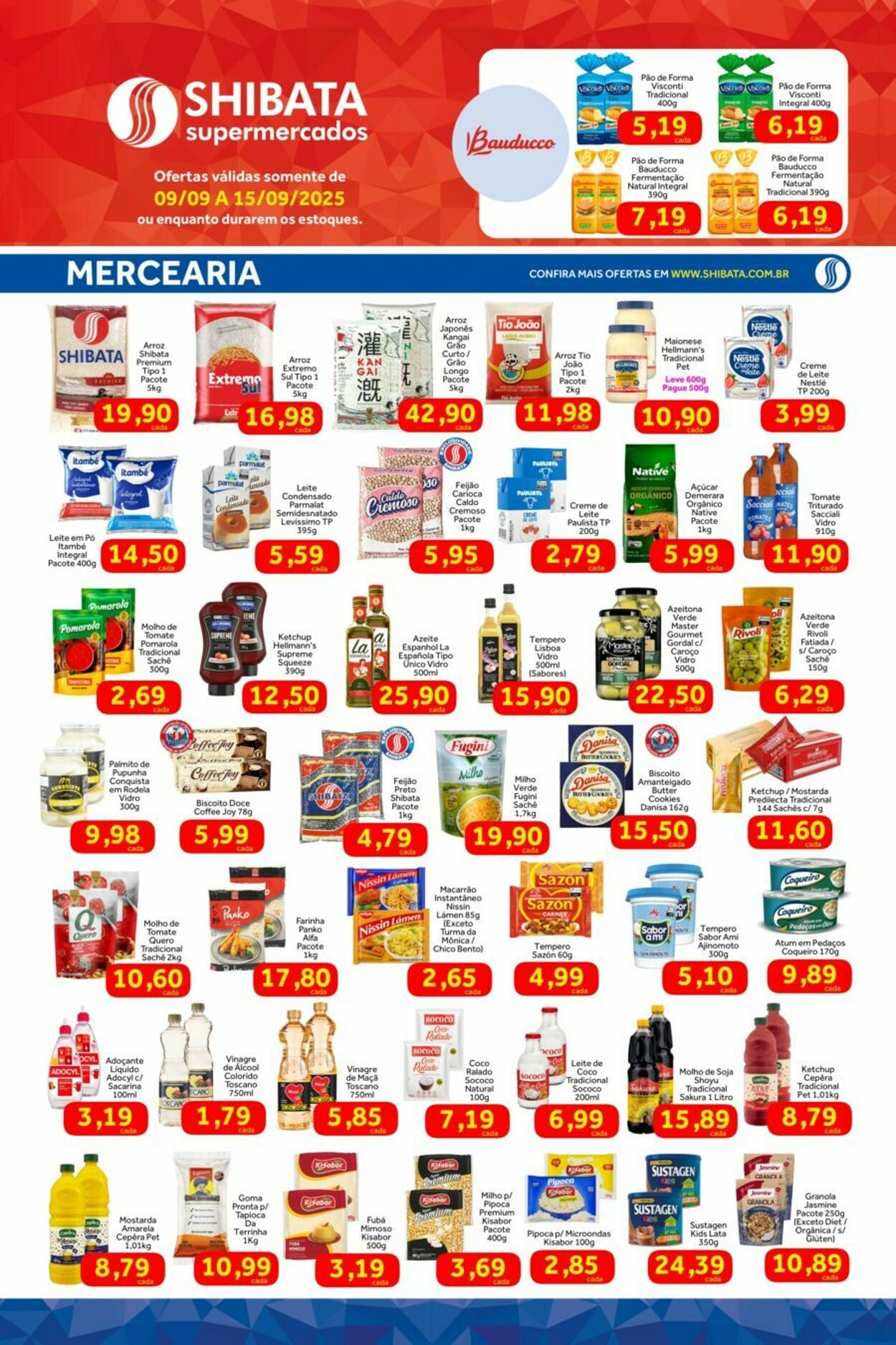 Folheto Shibata Supermercados 09.09.2025 - 15.09.2025