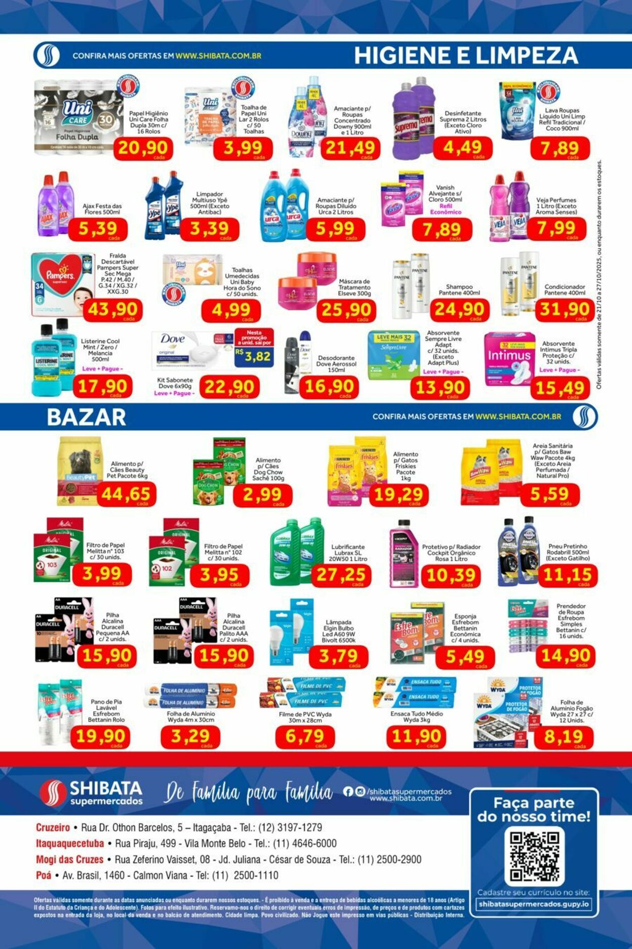 Folheto Shibata Supermercados 21.10.2025 - 27.10.2025