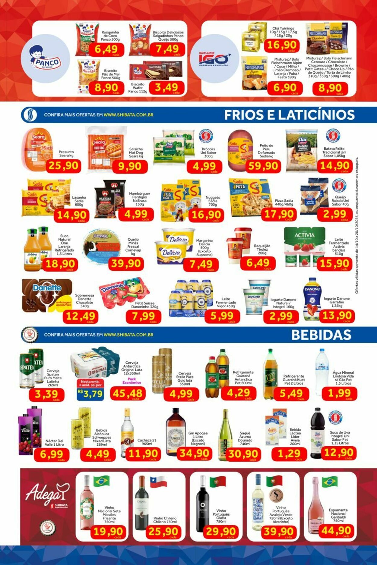 Folheto Shibata Supermercados 14.10.2025 - 20.10.2025