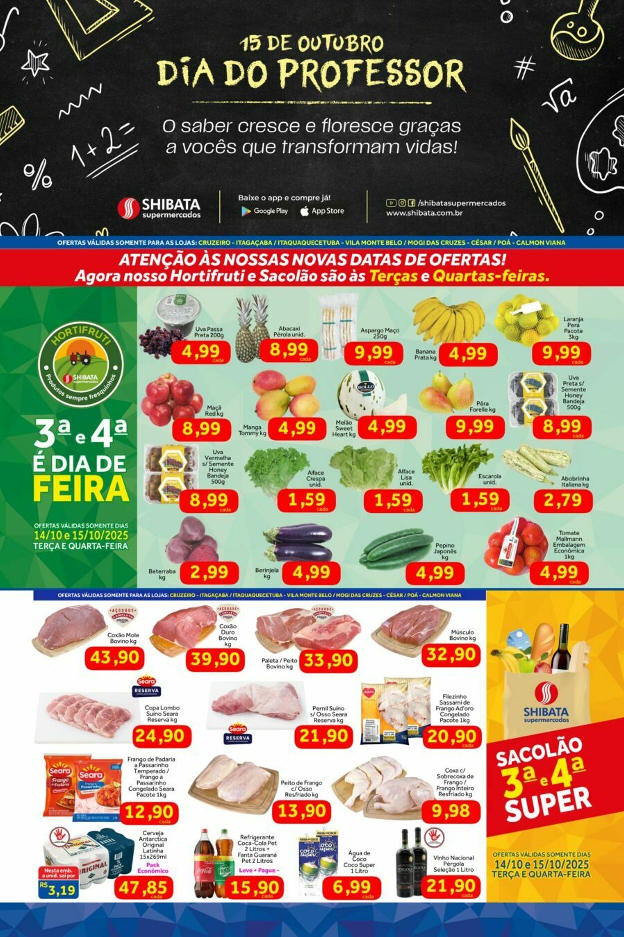 Folheto Shibata Supermercados 14.10.2025 - 20.10.2025
