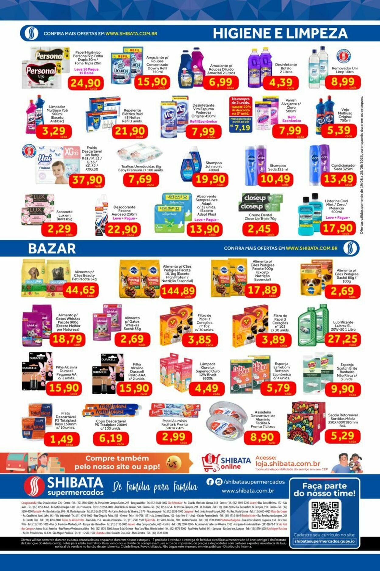 Folheto Shibata Supermercados 19.08.2025 - 25.08.2025