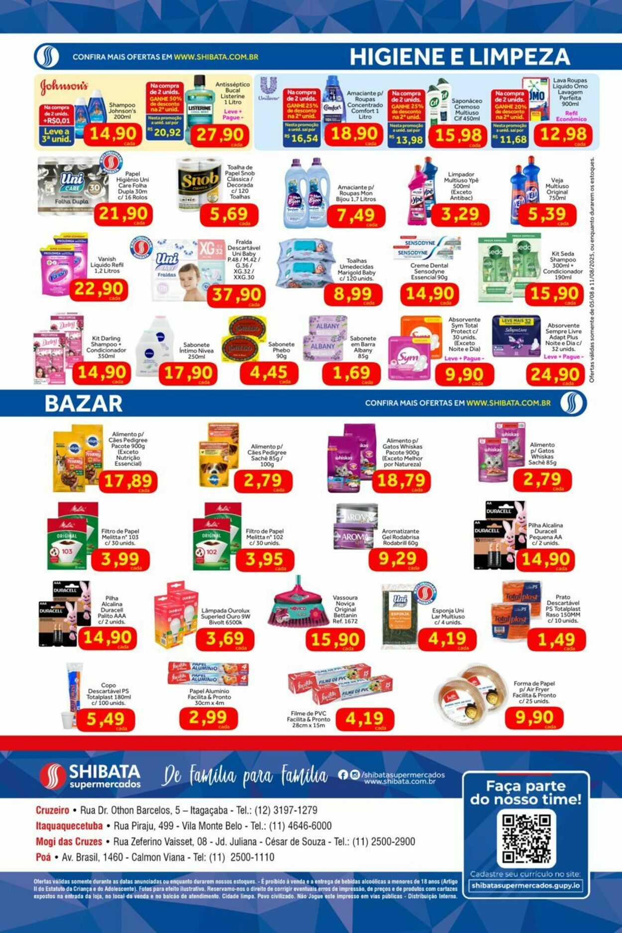 Folheto Shibata Supermercados 05.08.2025 - 11.08.2025