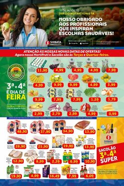 Folheto Shibata Supermercados 26.08.2025 - 01.09.2025