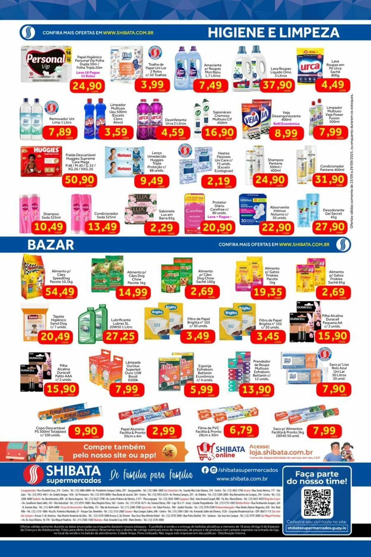Folheto Shibata Supermercados 23.09.2025 - 29.09.2025