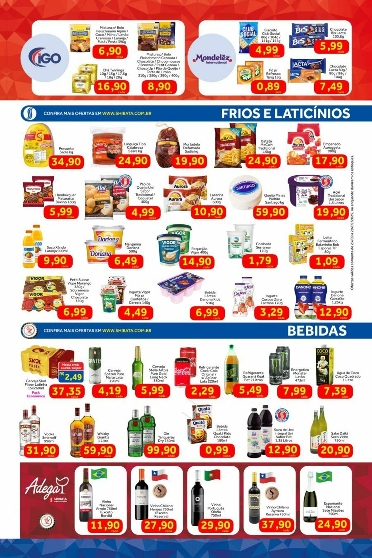 Folheto Shibata Supermercados 23.09.2025 - 29.09.2025