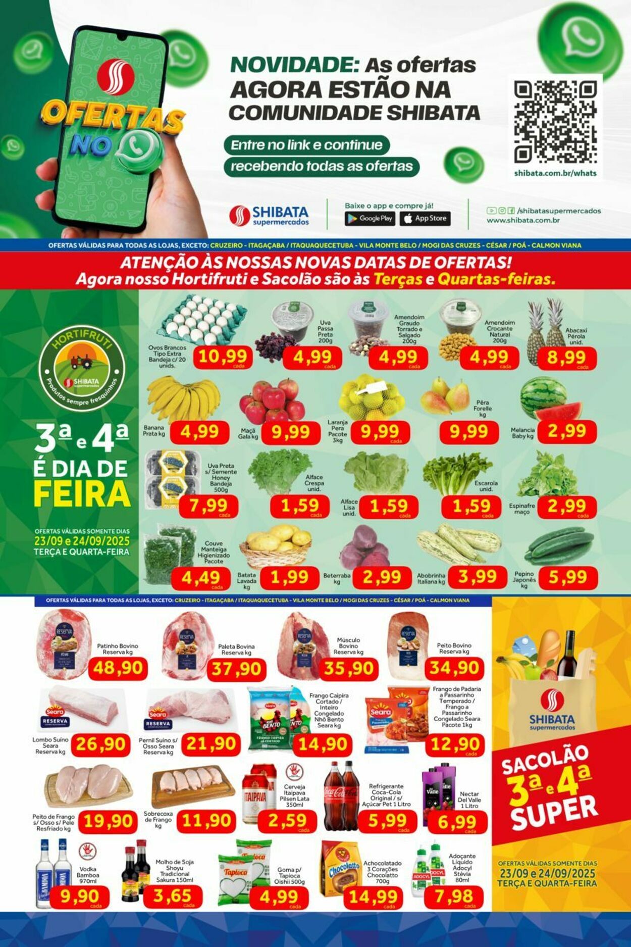 Folheto Shibata Supermercados 23.09.2025 - 29.09.2025