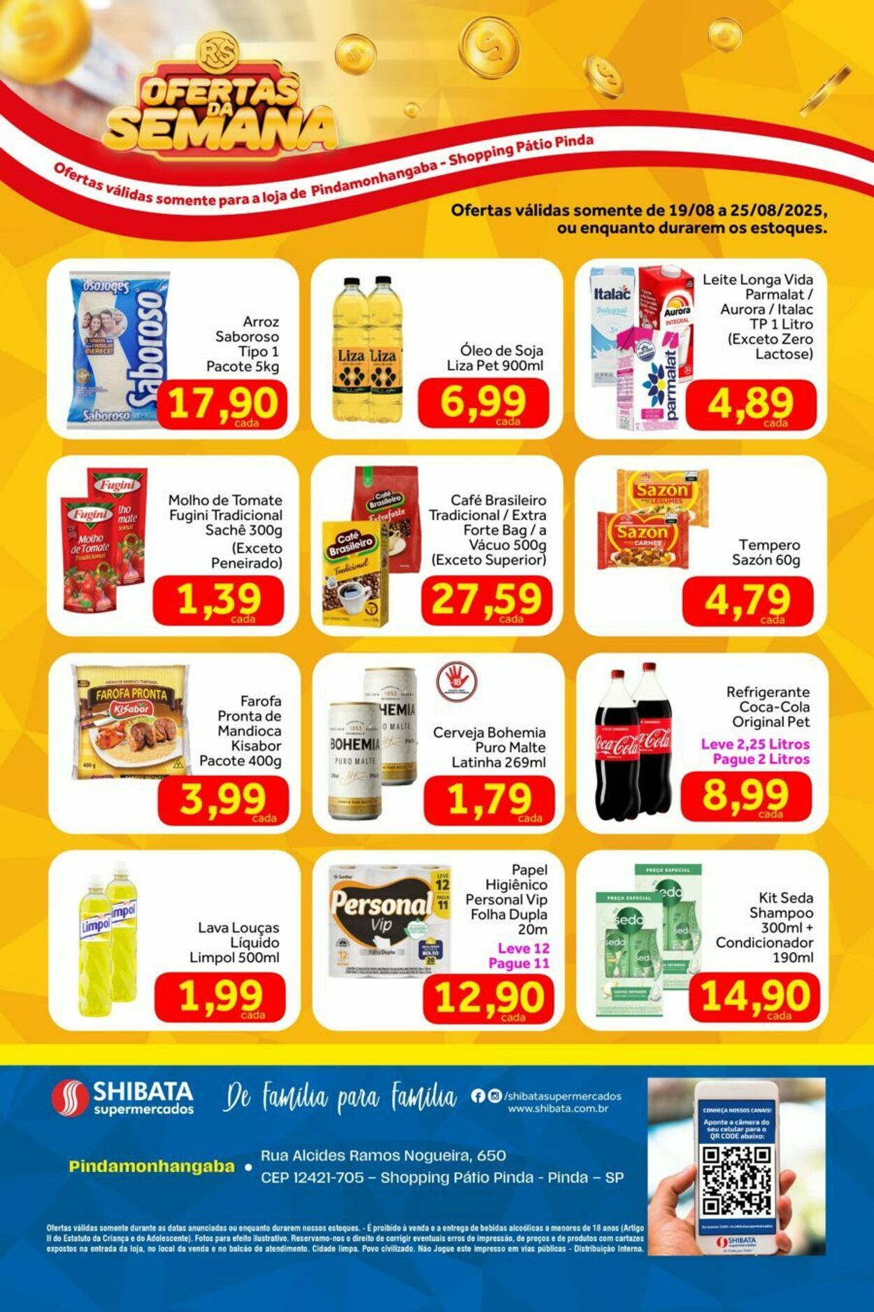 Folheto Shibata Supermercados 19.08.2025 - 25.08.2025